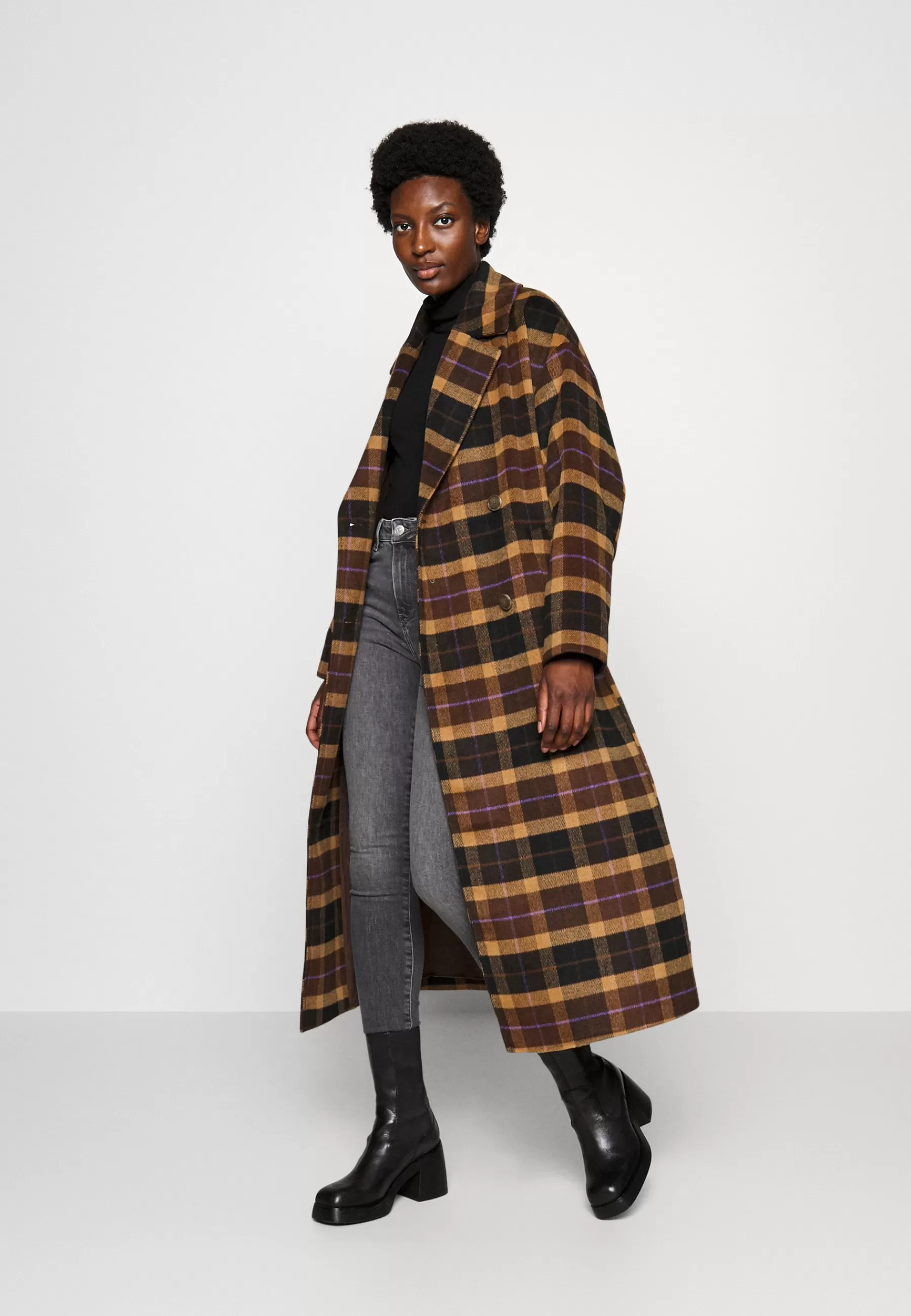 TOM TAILOR DENIM Loose Belted Coat - Mantel>Dames Wollen Jassen