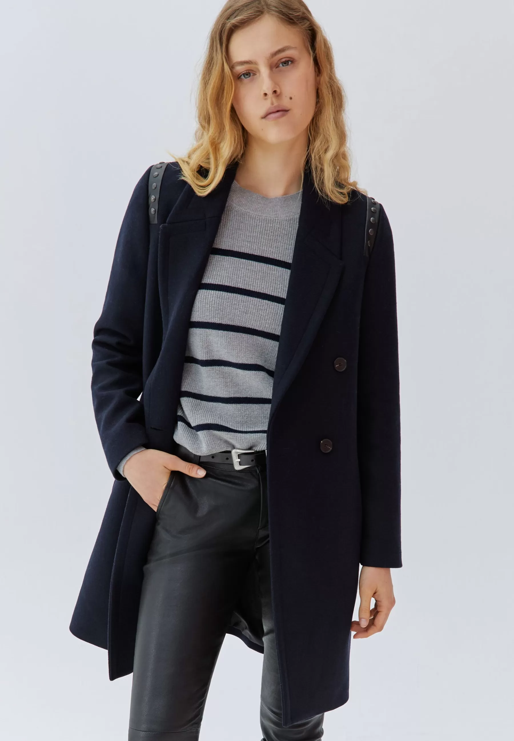 IKKS Manteau Ta Straight - Mantel>Dames Wollen Jassen