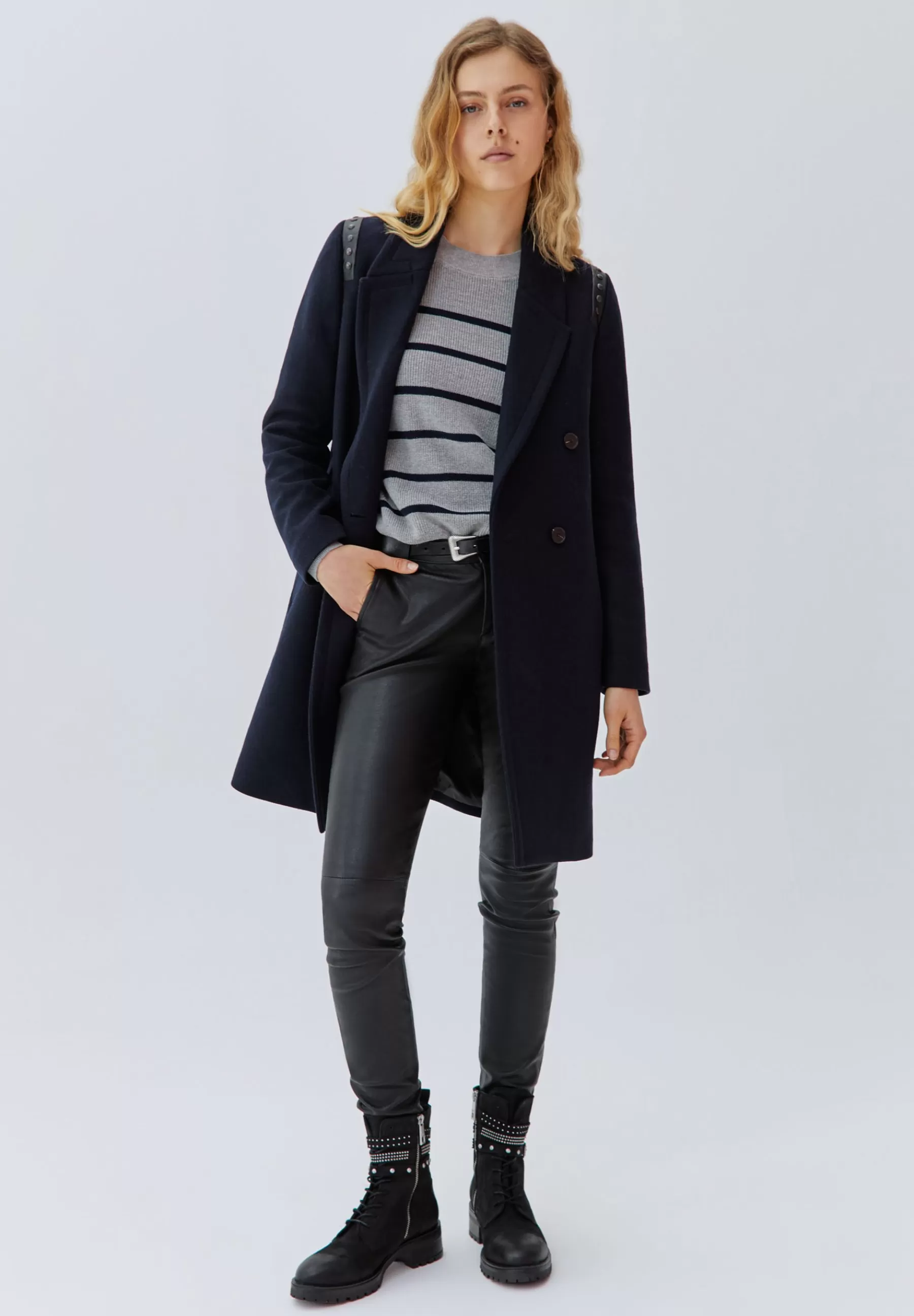 IKKS Manteau Ta Straight - Mantel>Dames Wollen Jassen