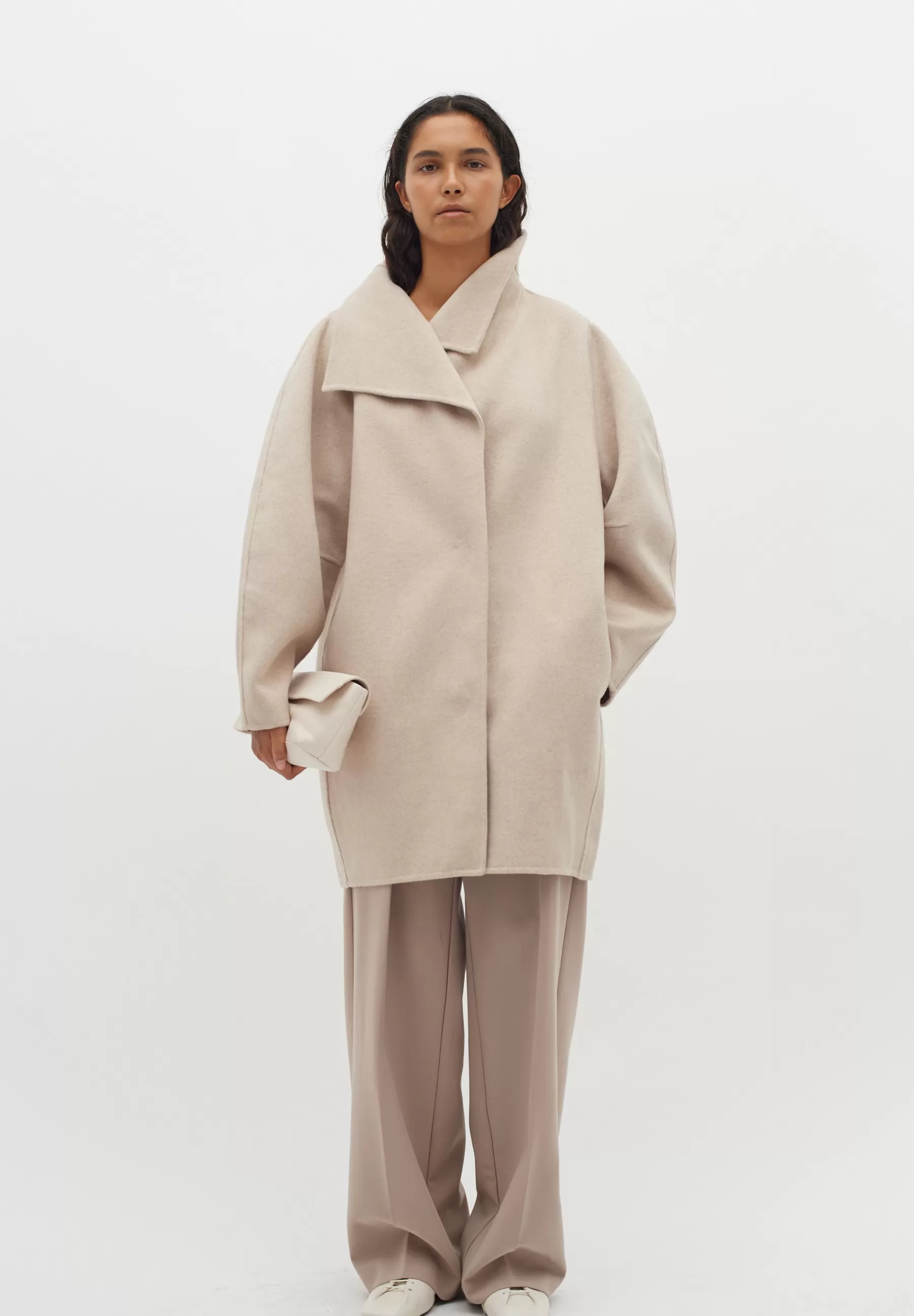 InWear Milla Cocoon - Halflange Jas>Dames Wollen Jassen