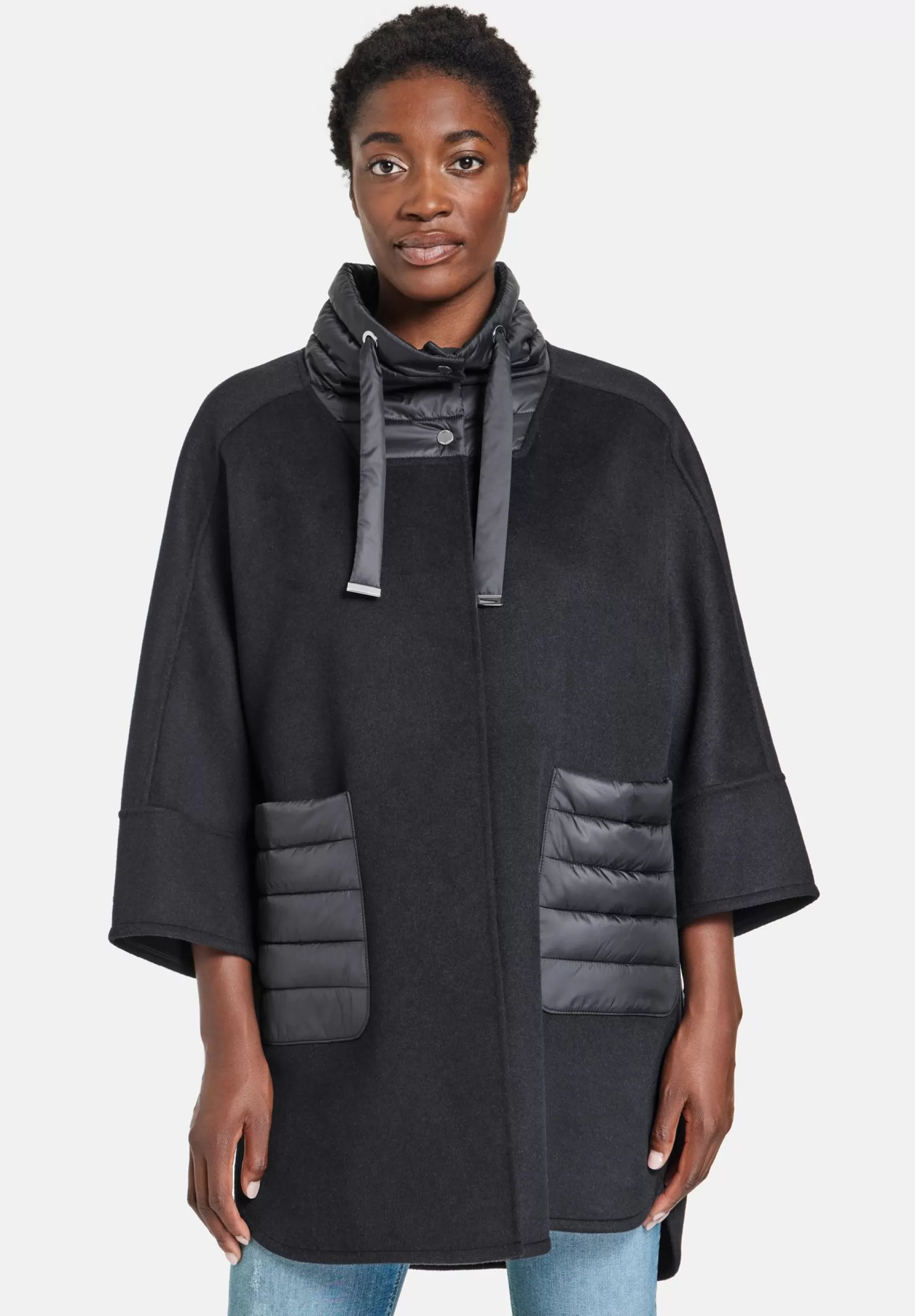 Gerry Weber Mit Anteil Und-Patch - Mantel>Dames Wollen Jassen