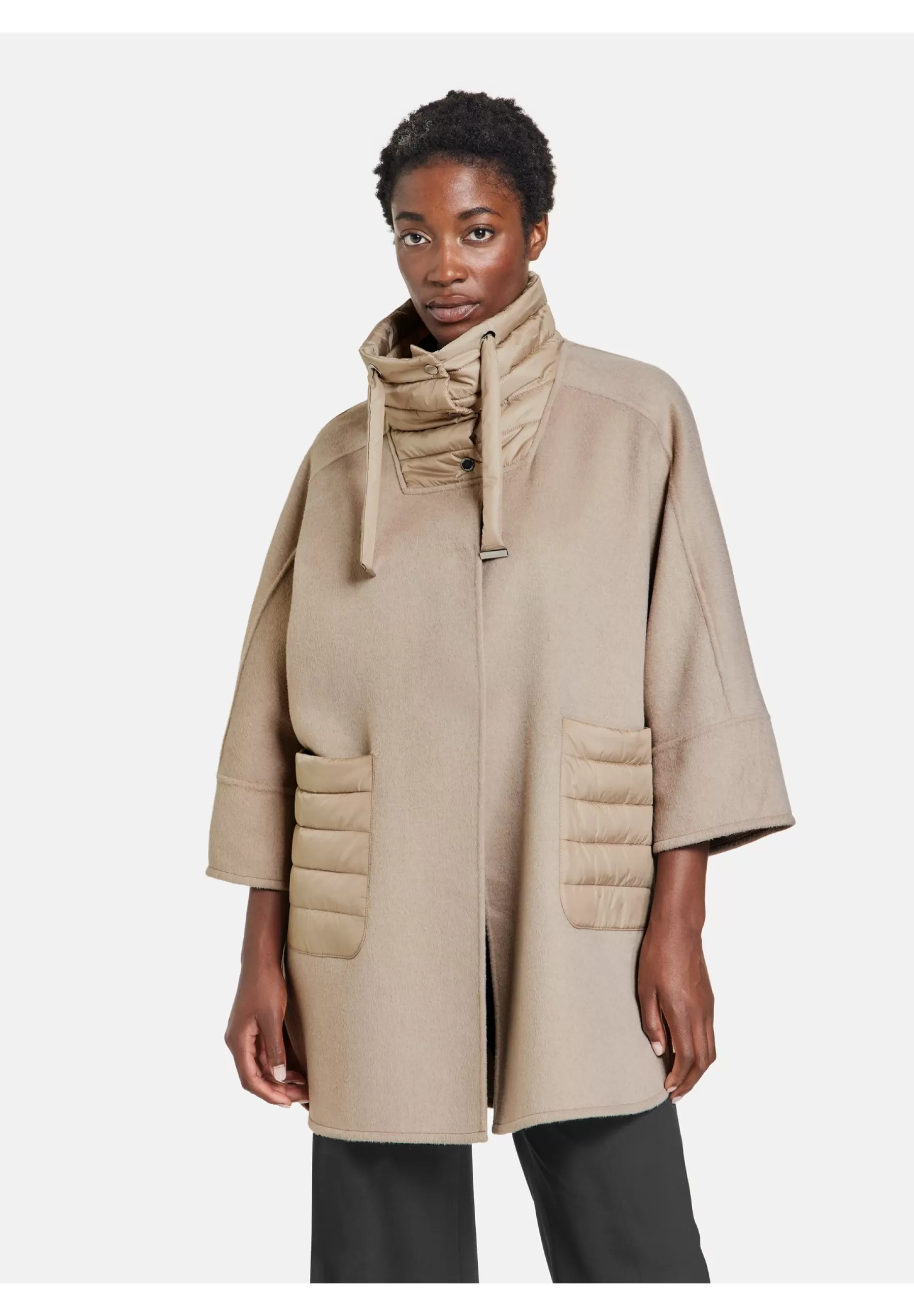 Gerry Weber Mit Anteil Und-Patch - Mantel>Dames Wollen Jassen