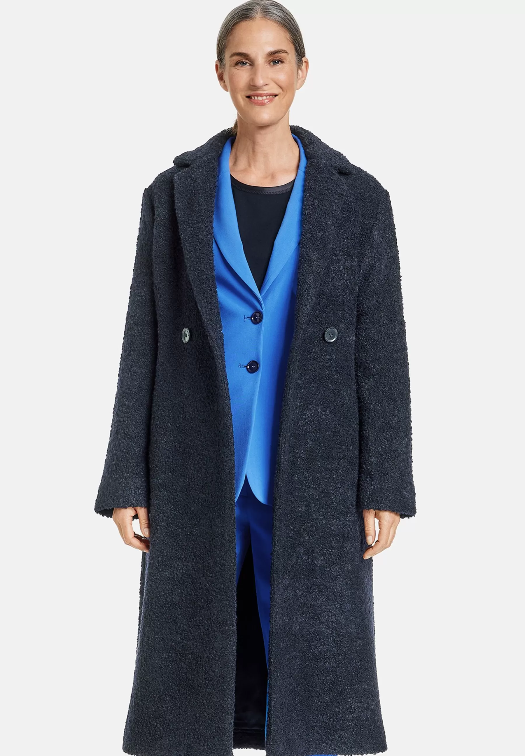 Gerry Weber Mit Boucle-Optik - Mantel>Dames Wollen Jassen