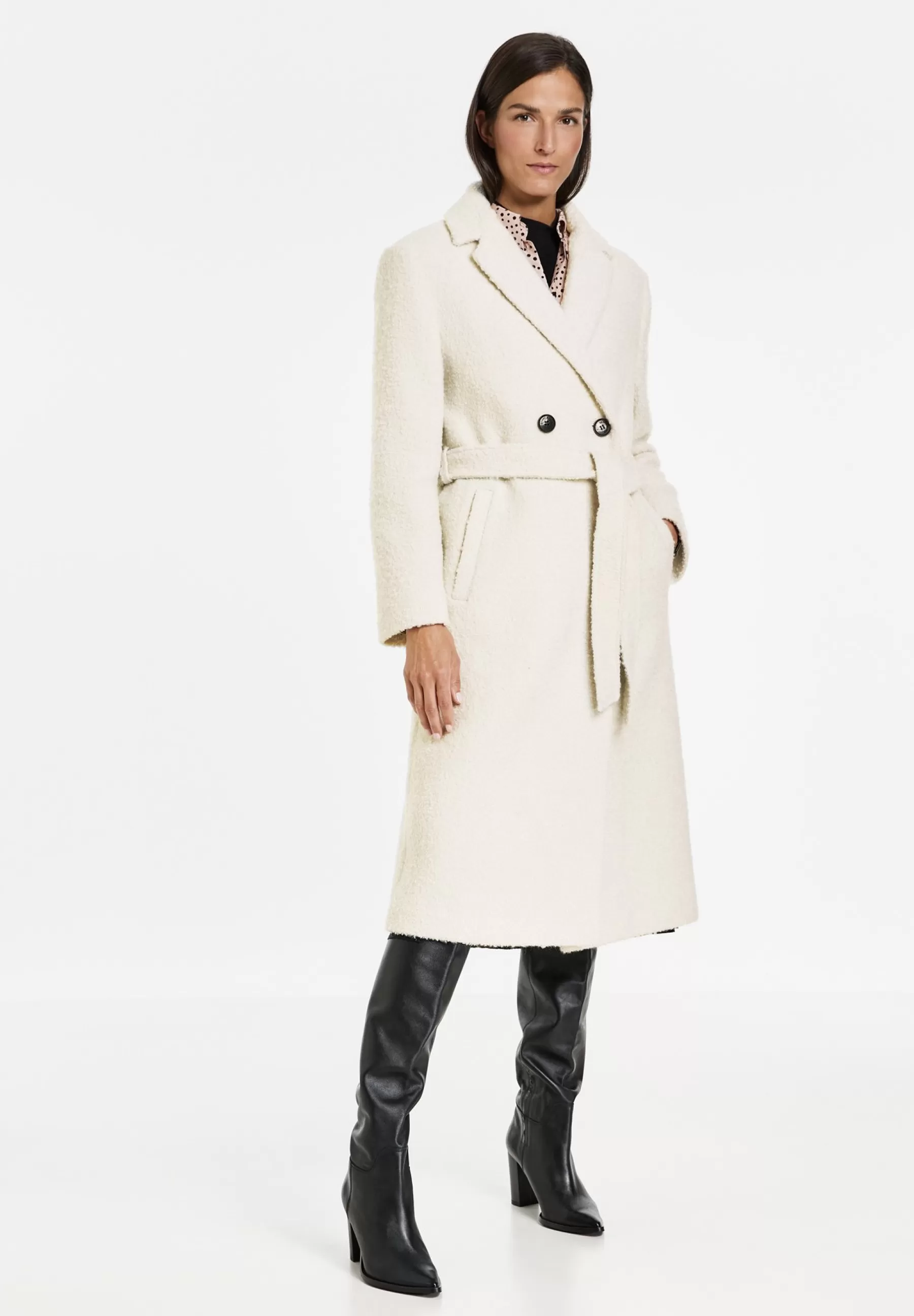 Gerry Weber Mit Boucle-Optik - Mantel>Dames Wollen Jassen