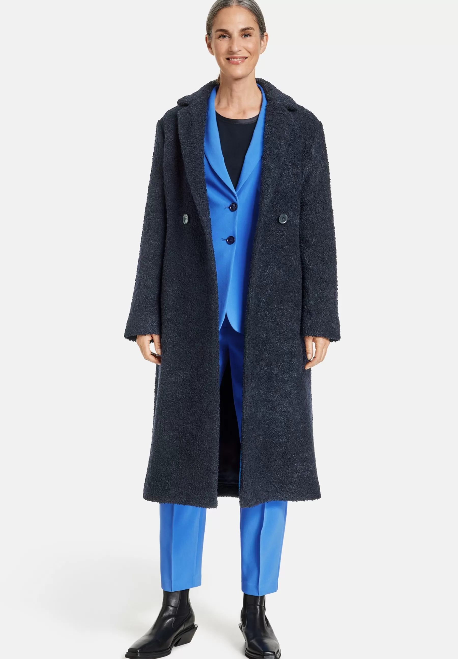 Gerry Weber Mit Boucle-Optik - Mantel>Dames Wollen Jassen