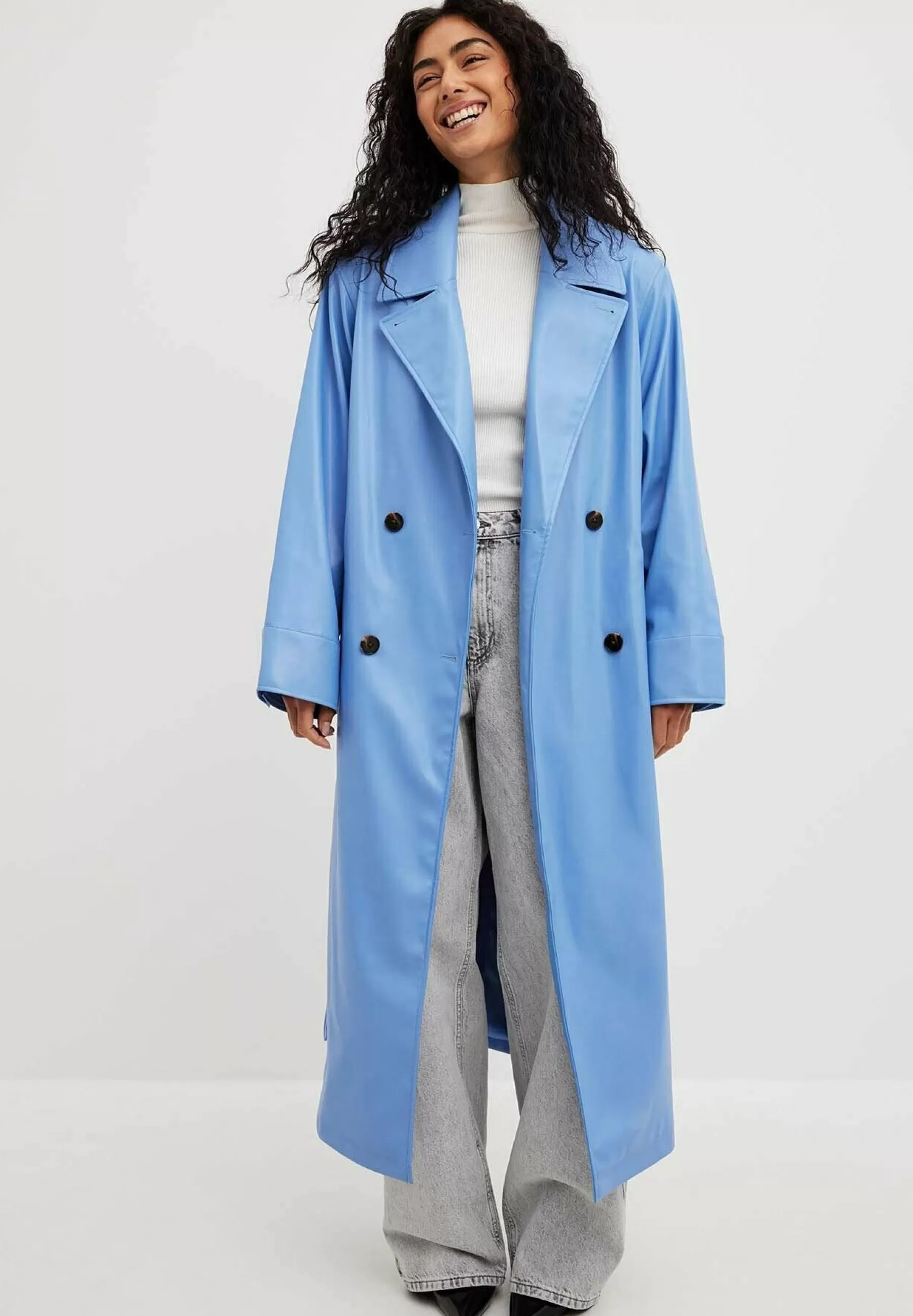 Dames NA-KD Trenchcoats | Mit Schulterpolstern - Trenchcoat