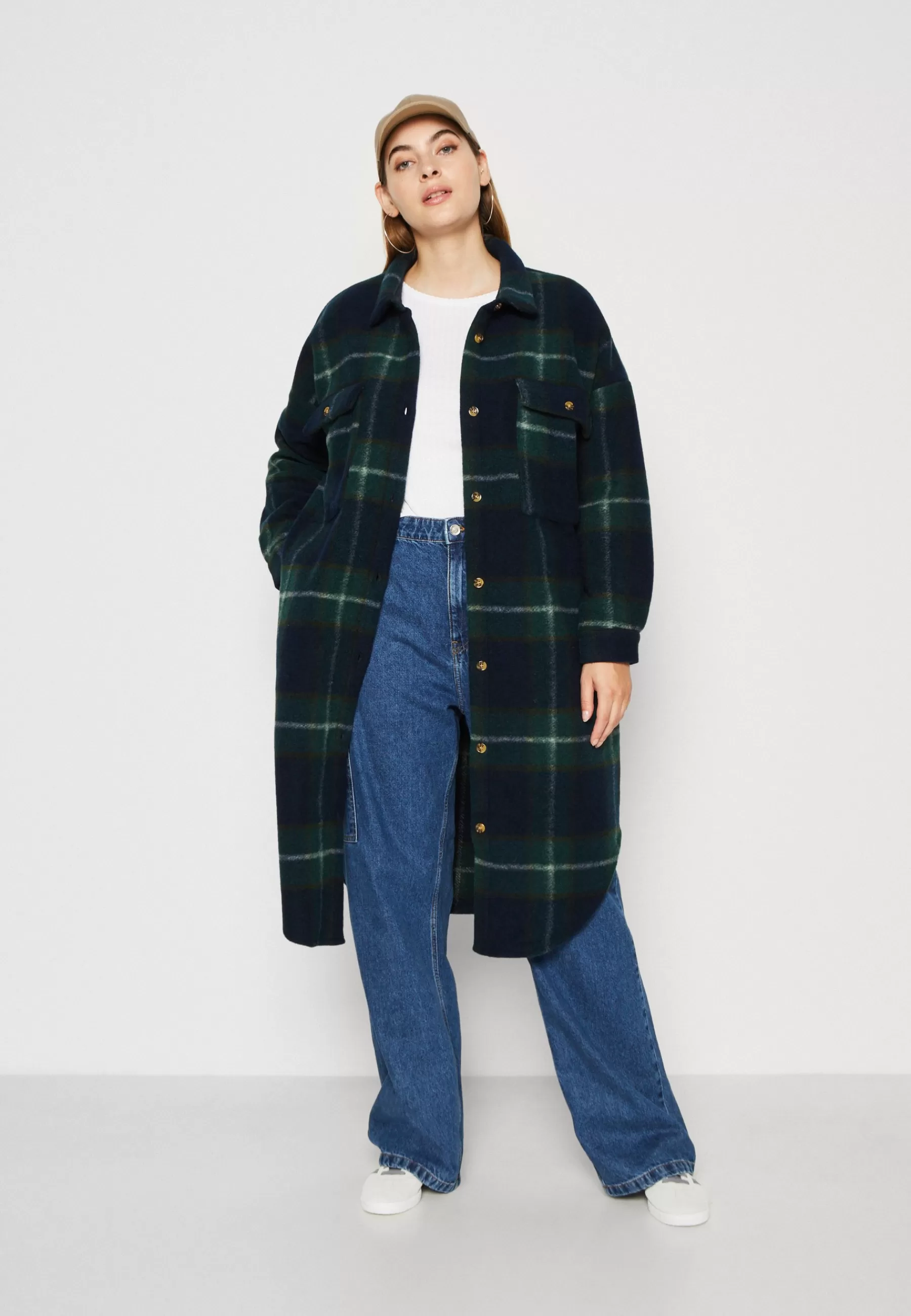 Noisy May Curve Nmjonas Long Shacket Curve - Mantel>Dames Wollen Jassen