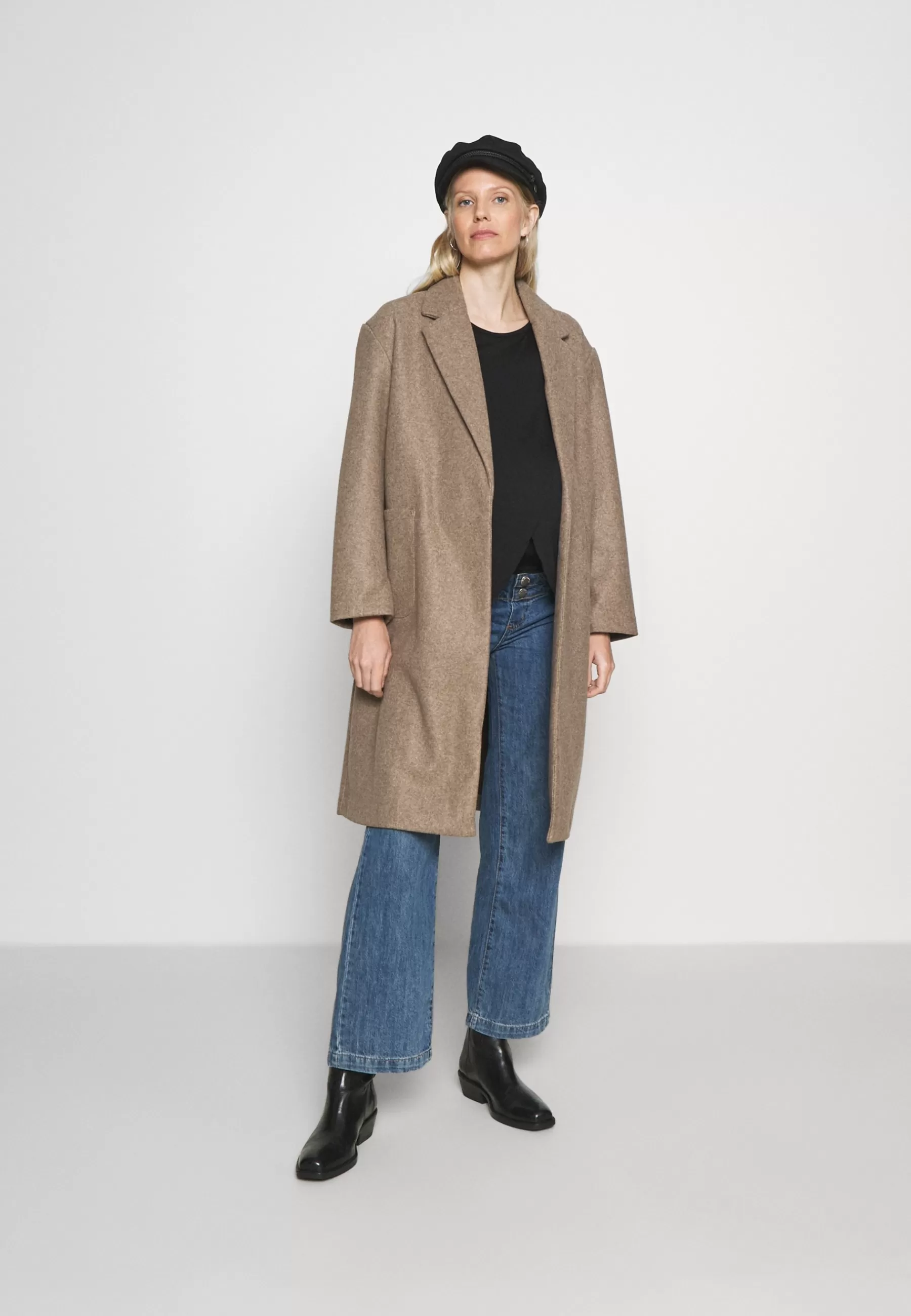 ONLY MATERNITY Olmtrillion Long Belt Coatigan - Mantel>Dames Wollen Jassen