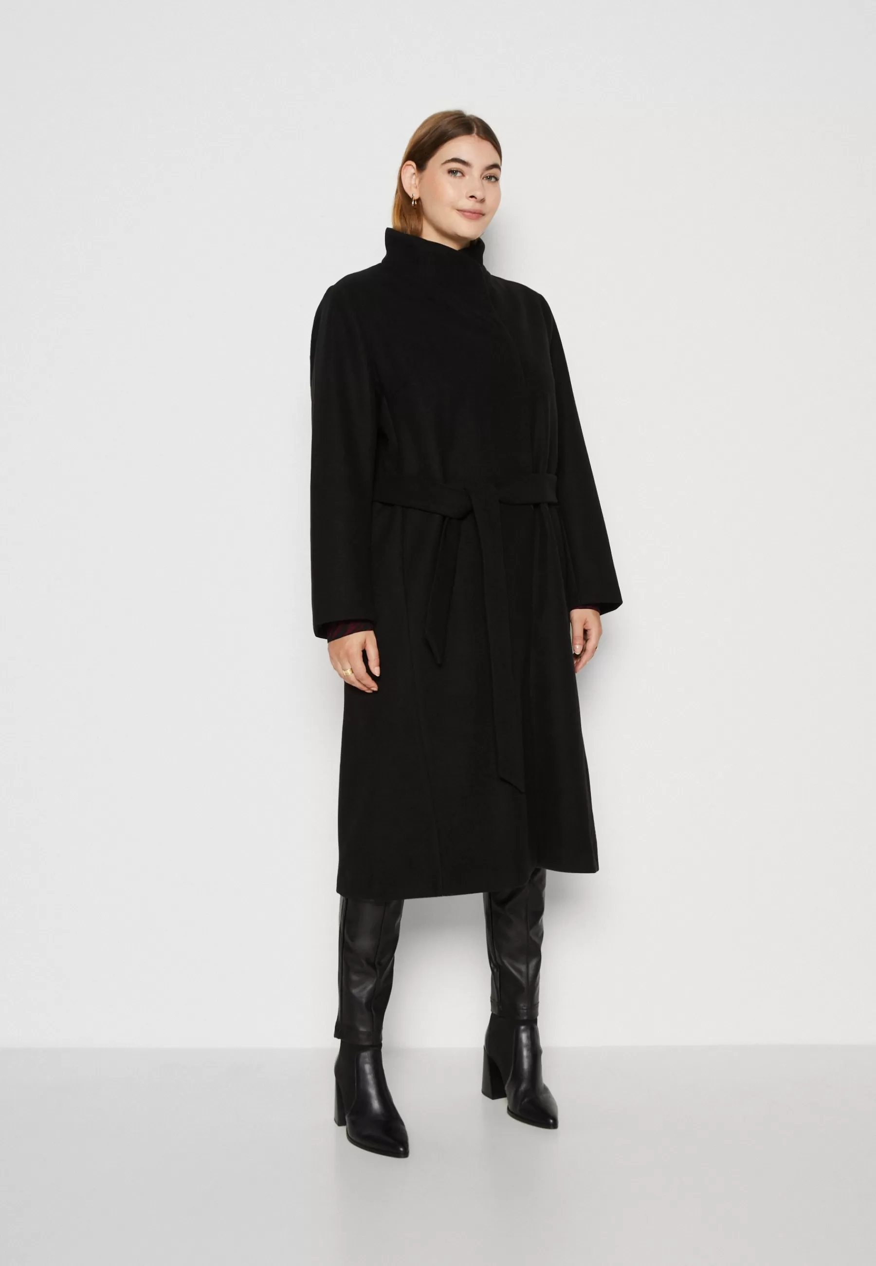 ONLY Curve Oncemma Highneck Coat - Mantel>Dames Wollen Jassen
