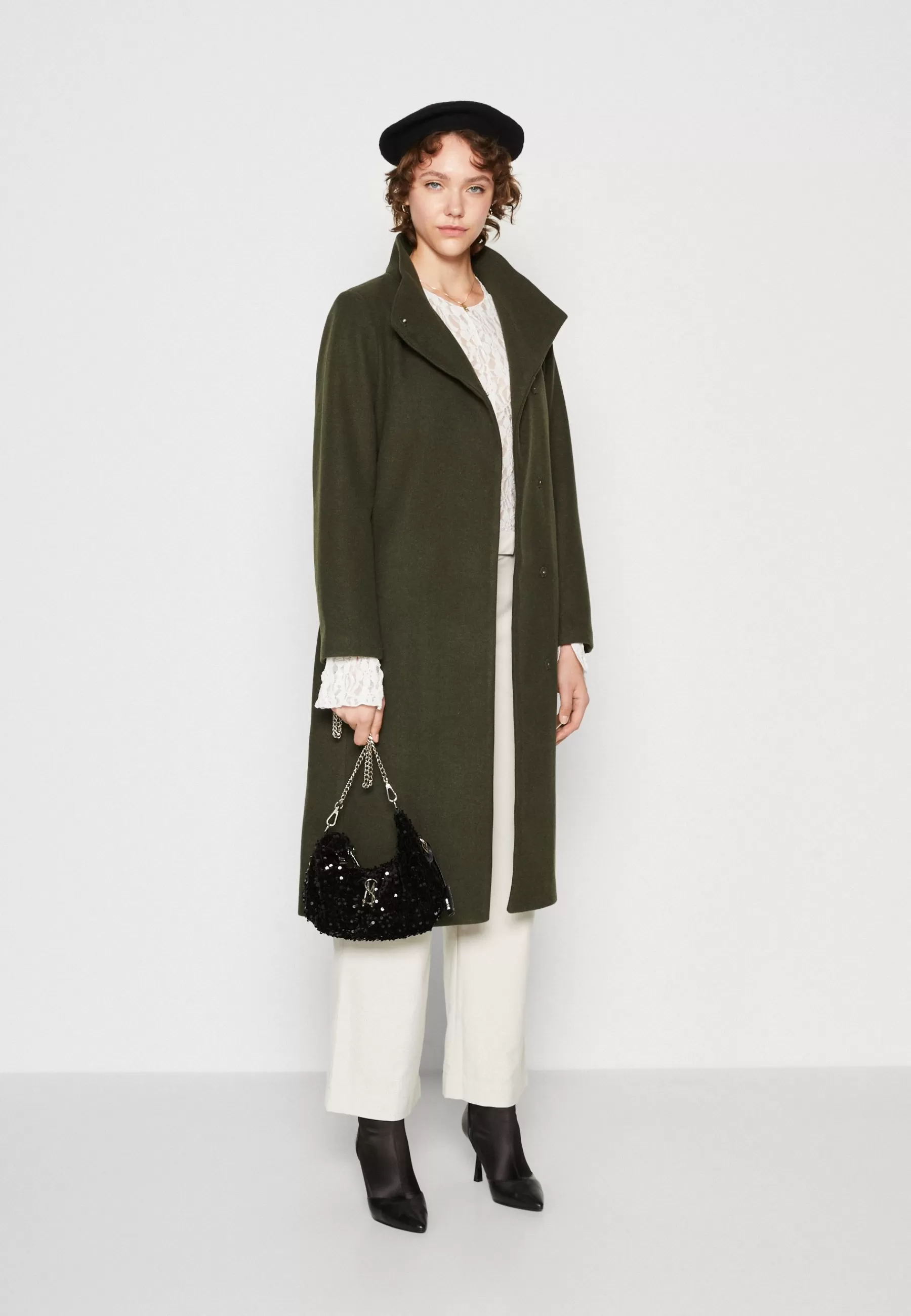 ONLY Onlemma Highneck Coat - Mantel>Dames Wollen Jassen