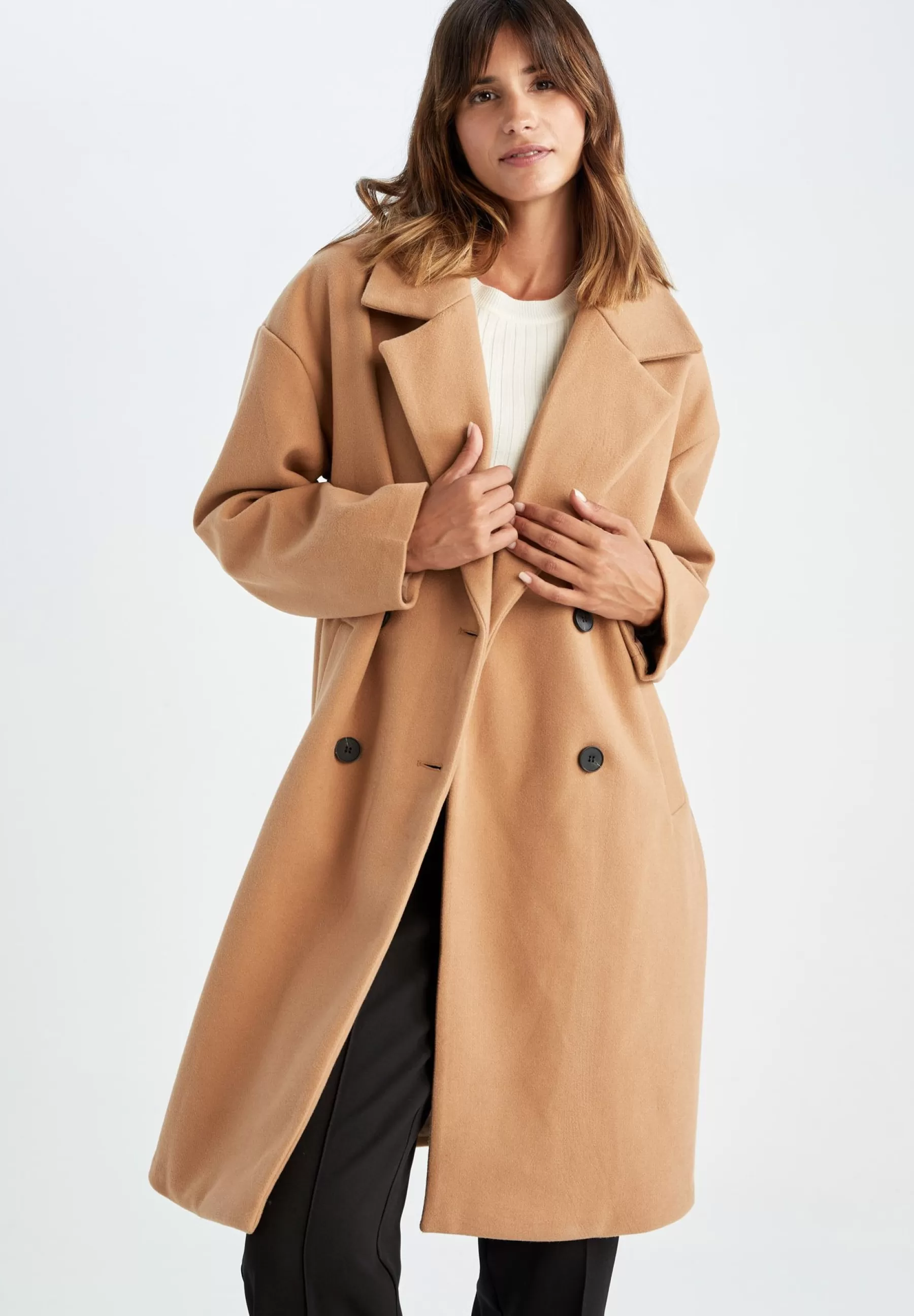 DeFacto Oversize Fit - Mantel>Dames Wollen Jassen