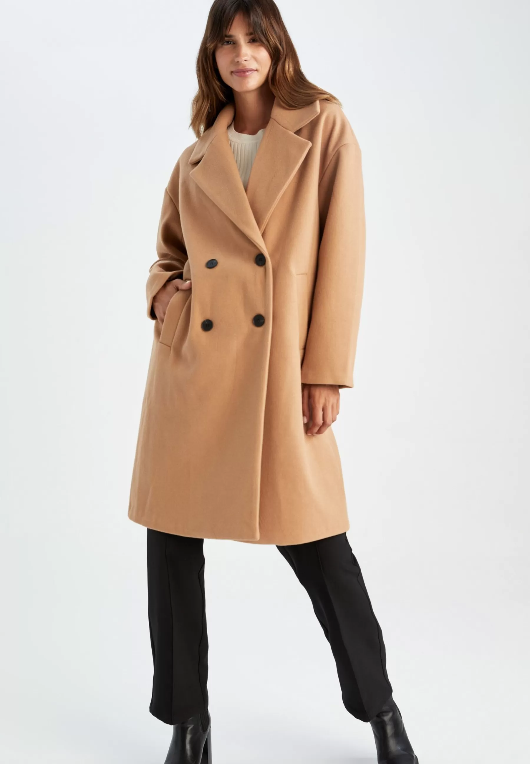 DeFacto Oversize Fit - Mantel>Dames Wollen Jassen