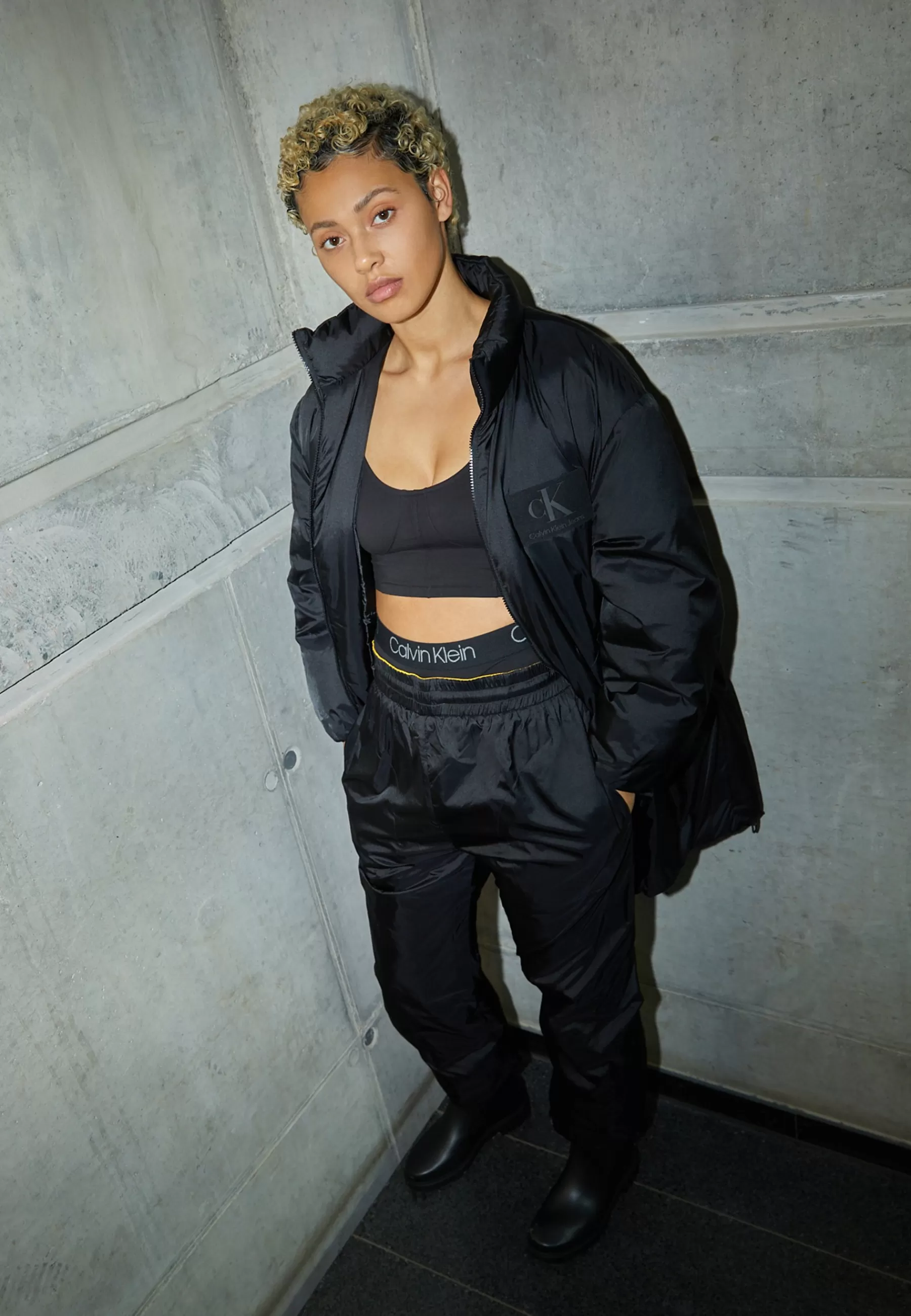 Calvin Klein Jeans Oversized Quilted Puffer - Mantel>Dames Wollen Jassen