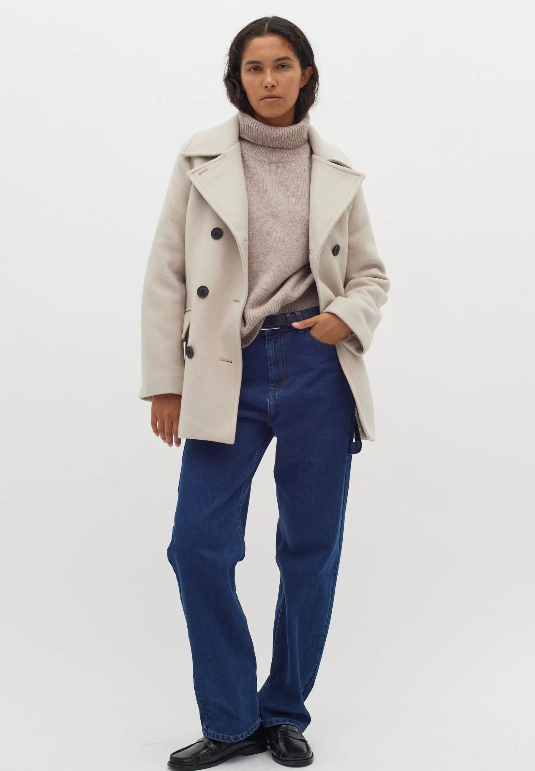 InWear Perryiw Sailor - Halflange Jas>Dames Wollen Jassen