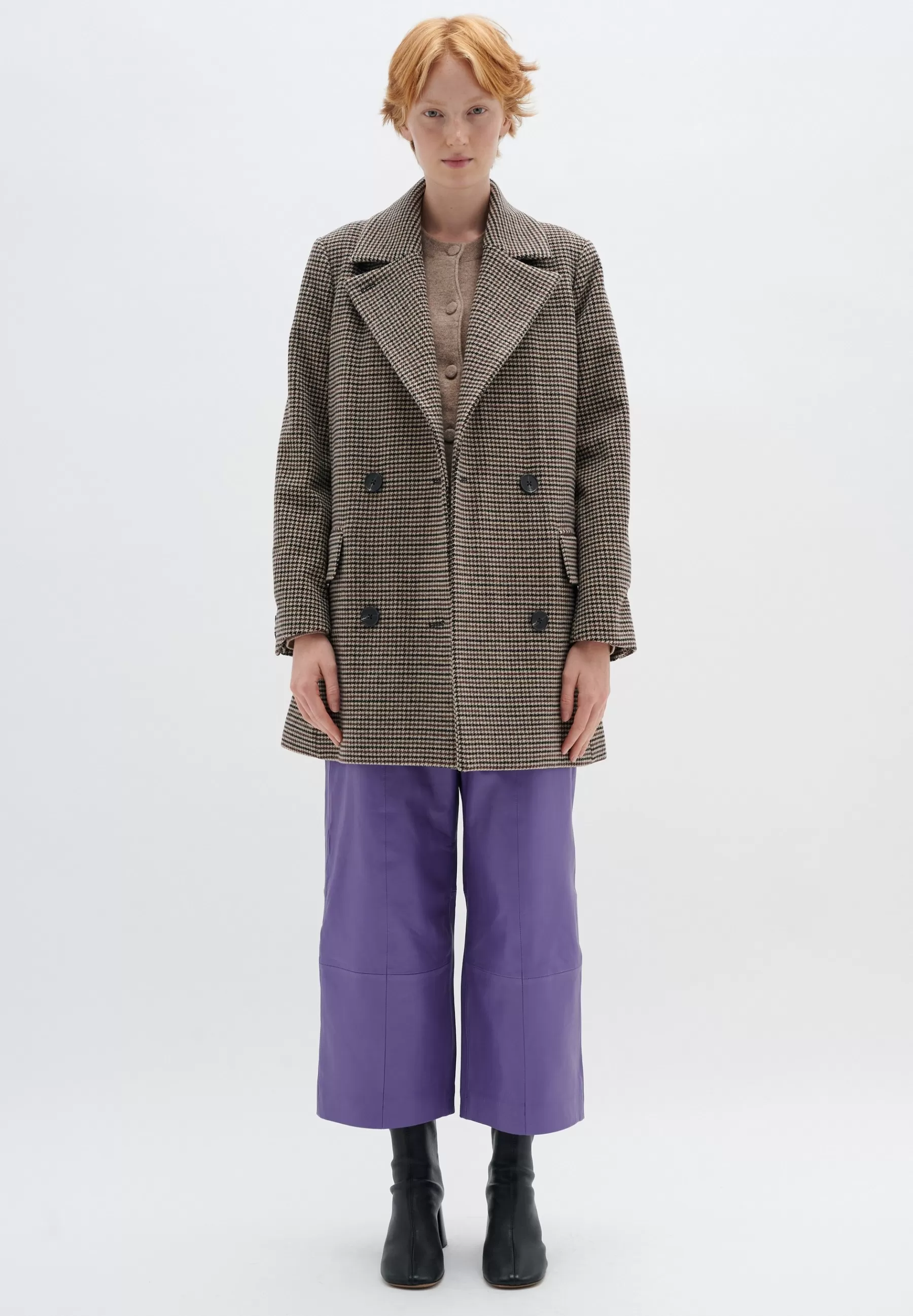 InWear Peytoniw - Halflange Jas>Dames Wollen Jassen