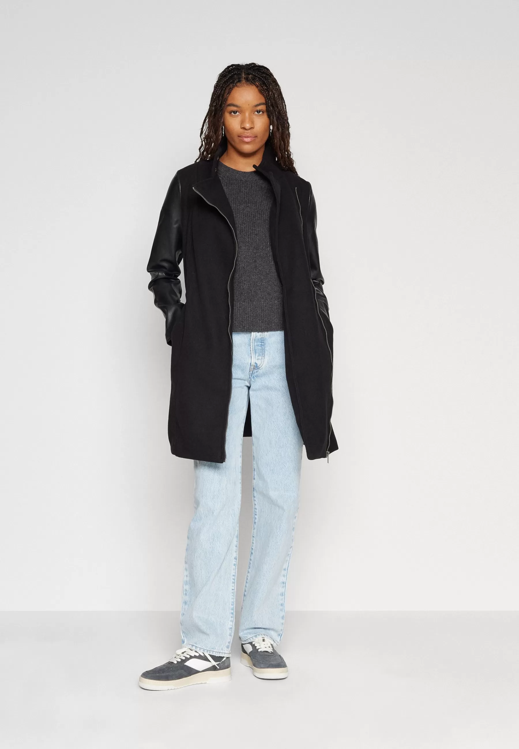 Vero Moda Pop Nina Zip Jacket - Mantel>Dames Wollen Jassen
