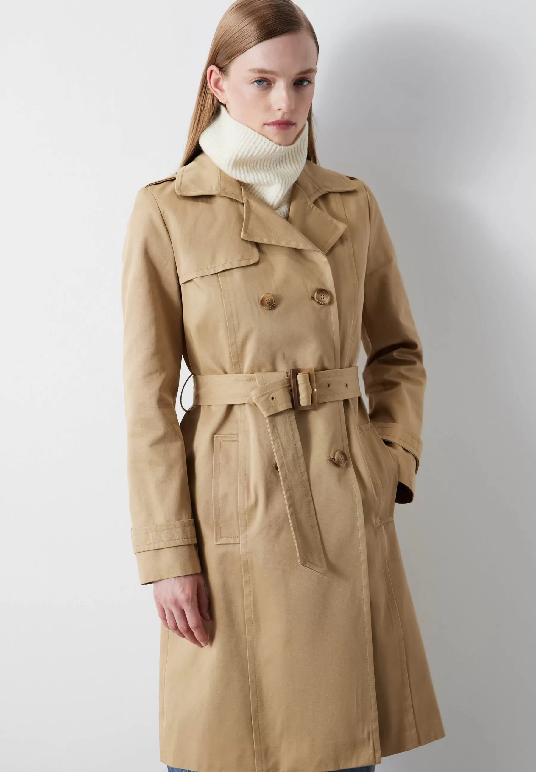 Dames Ipekyol Trenchcoats | Regular Fit Belted Double-Breasted - Trenchcoat