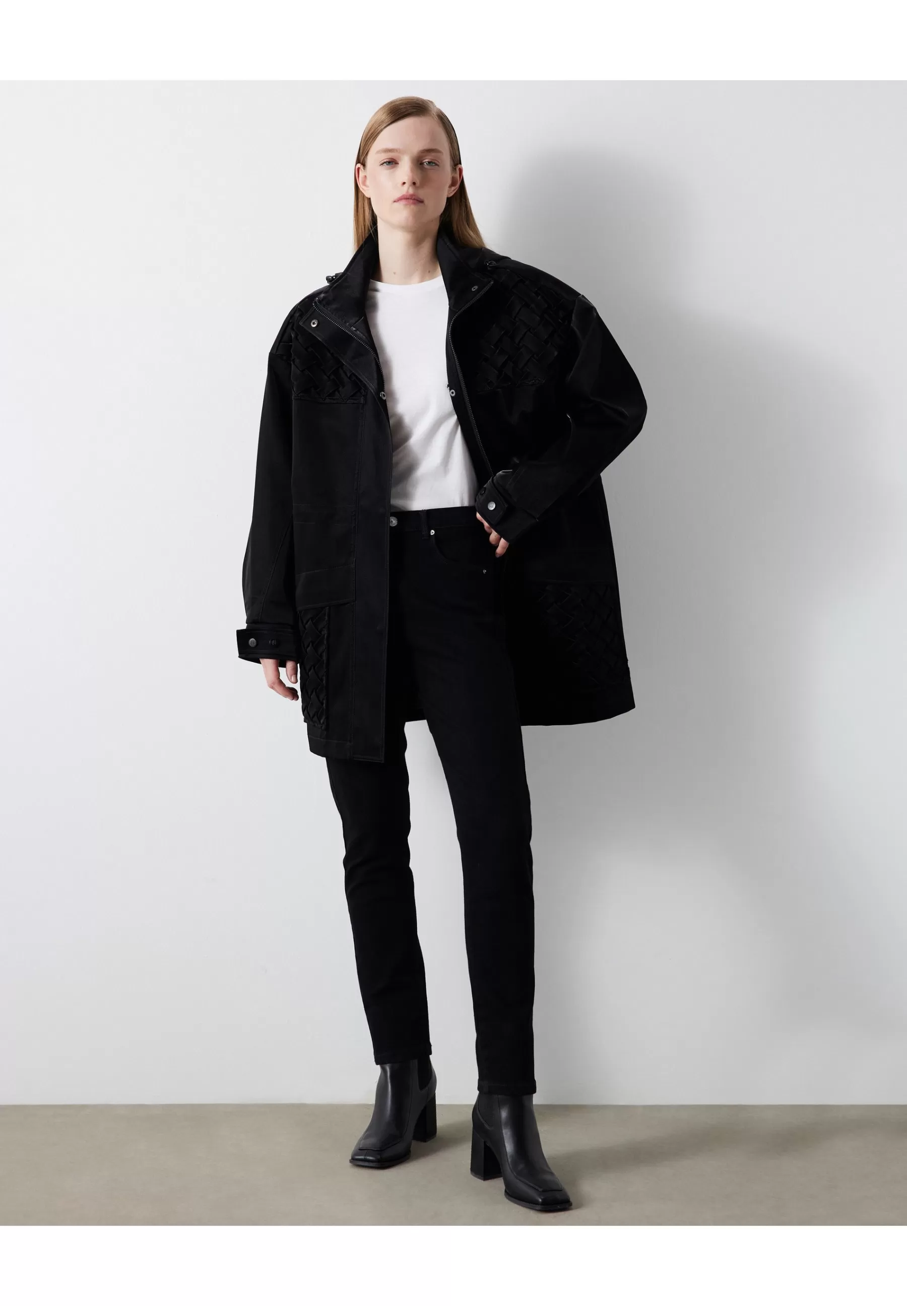 Dames Ipekyol Trenchcoats | Regular Fit Shiny Textured - Trenchcoat