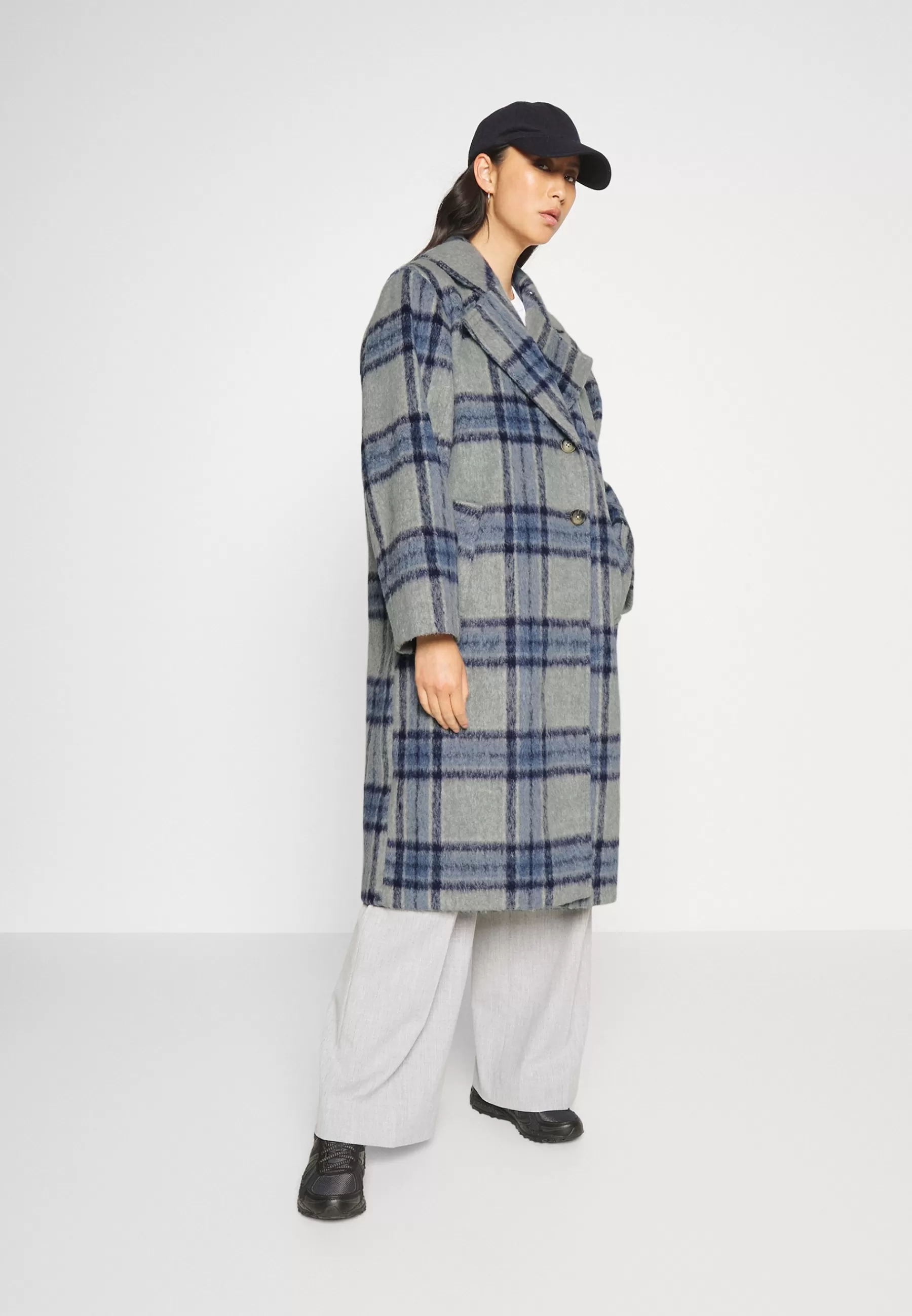 Modström Salliie Check Coat - Mantel>Dames Wollen Jassen