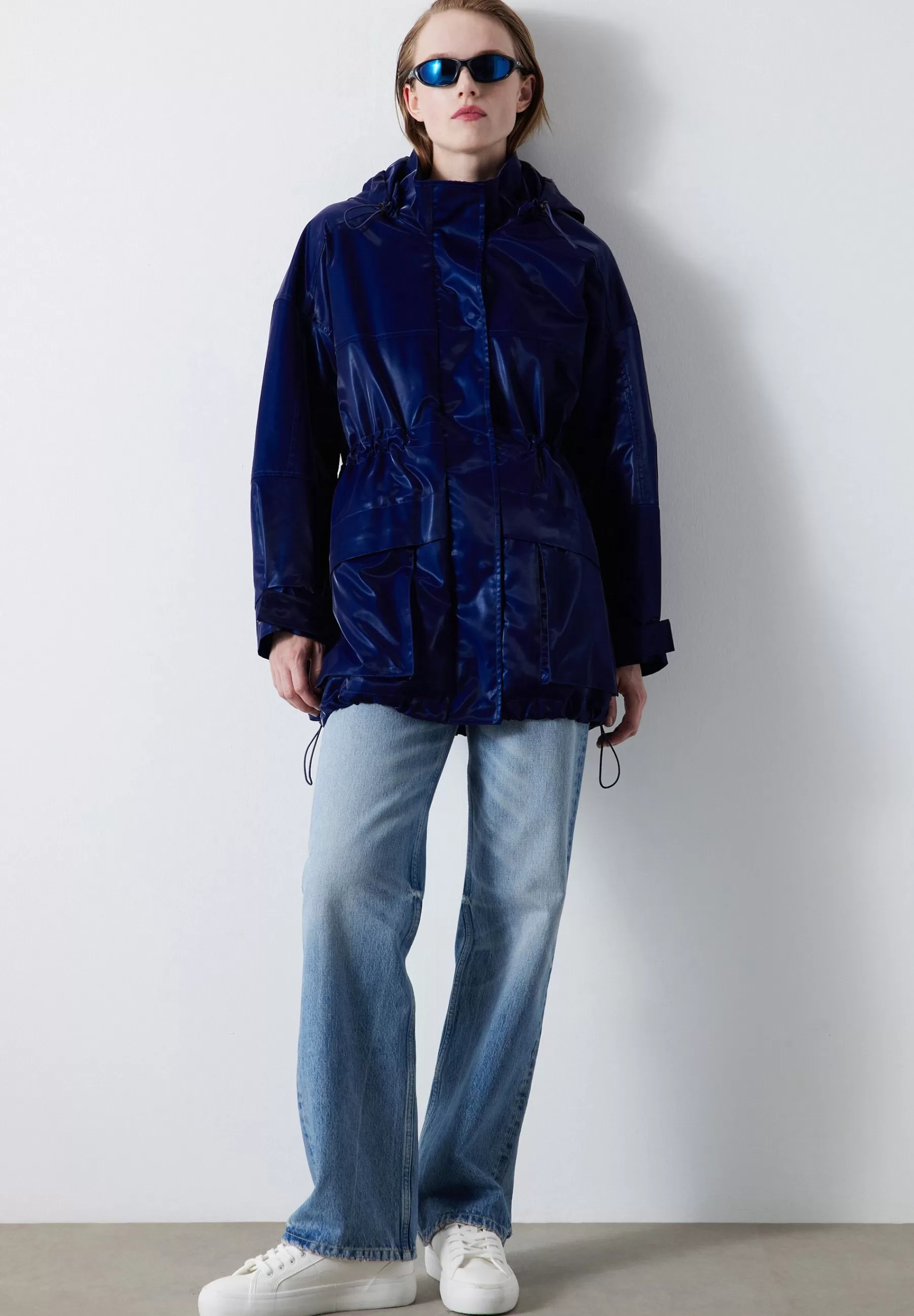 Dames Ipekyol Parka's | Shiny Textured Thin - Parka