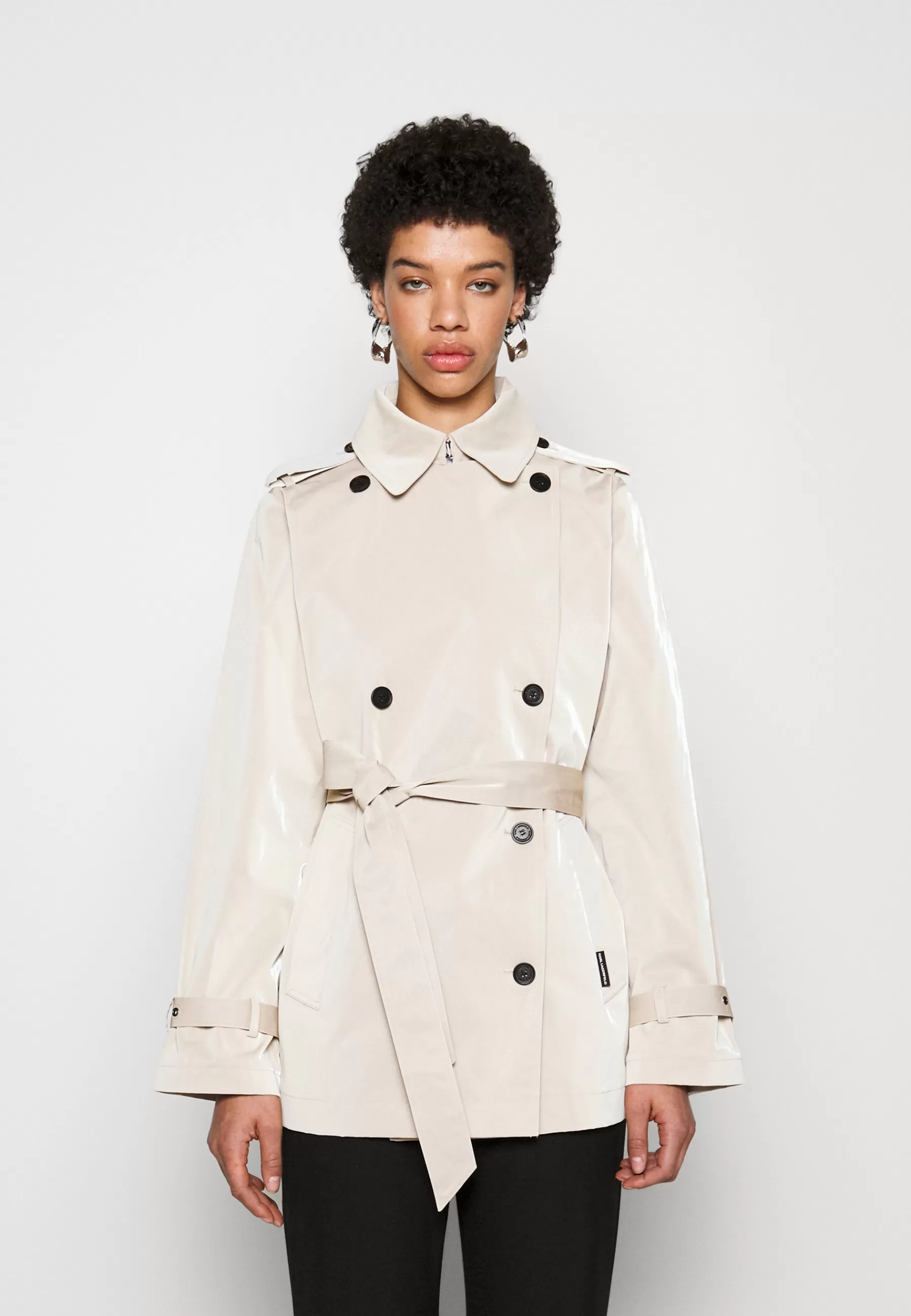 Dames KARL LAGERFELD Trenchcoats | Short Trench - Trenchcoat