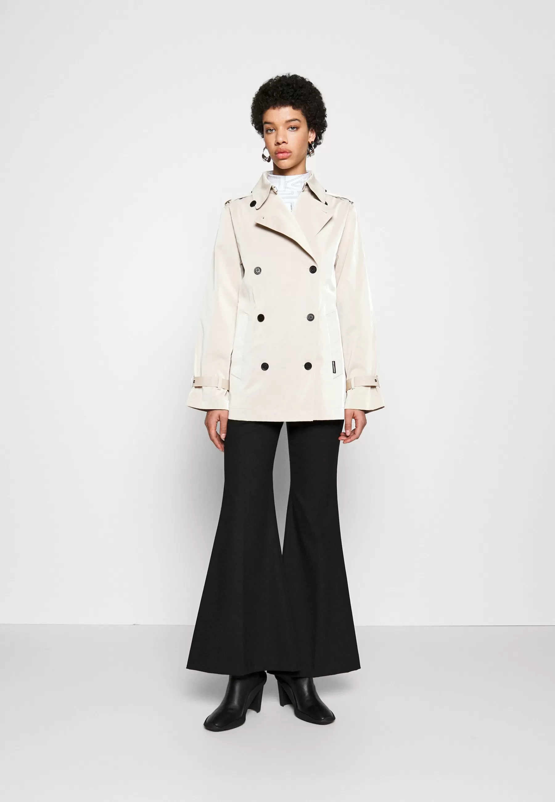 Dames KARL LAGERFELD Trenchcoats | Short Trench - Trenchcoat