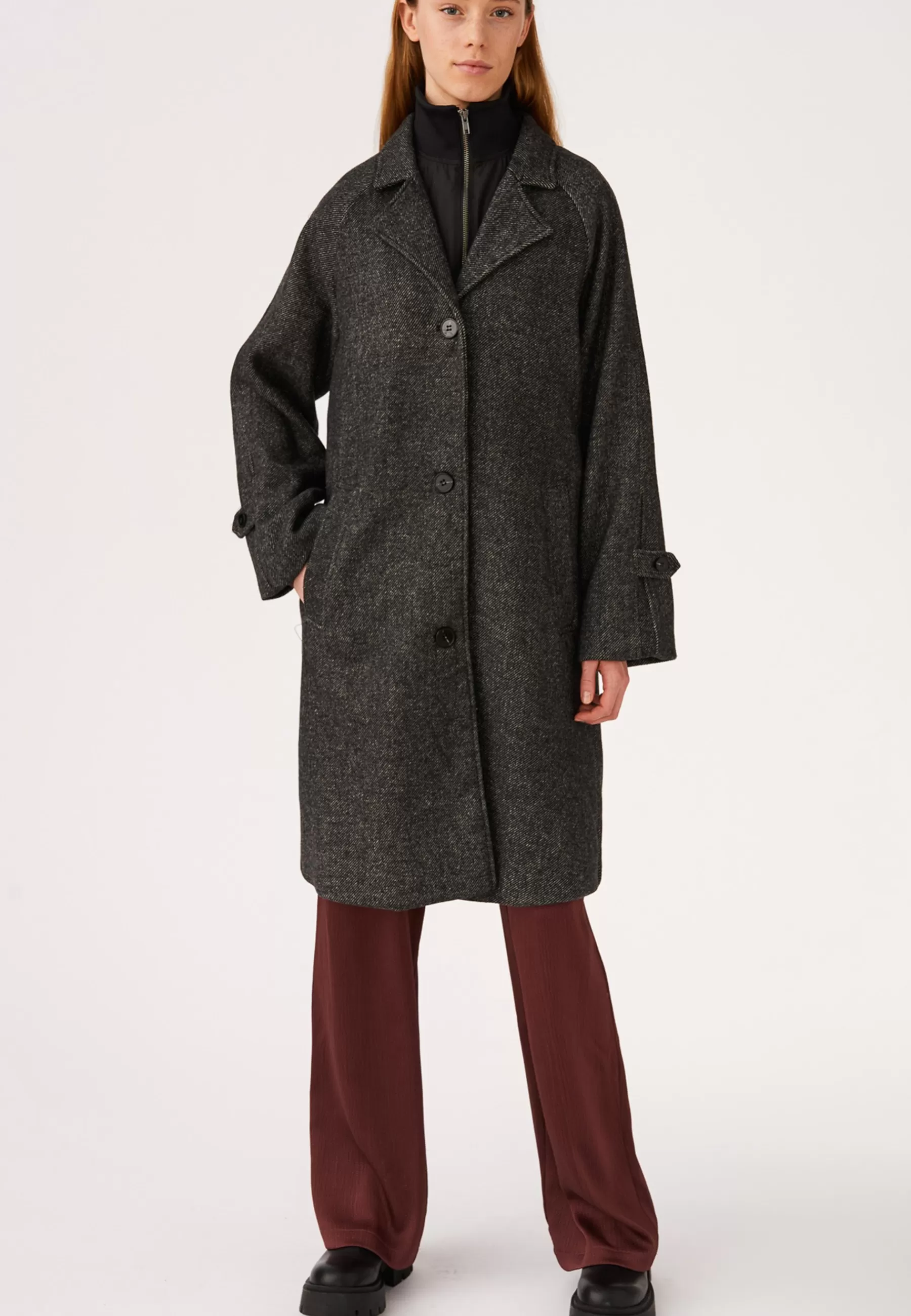 Soft Rebels Srmila - Mantel>Dames Wollen Jassen