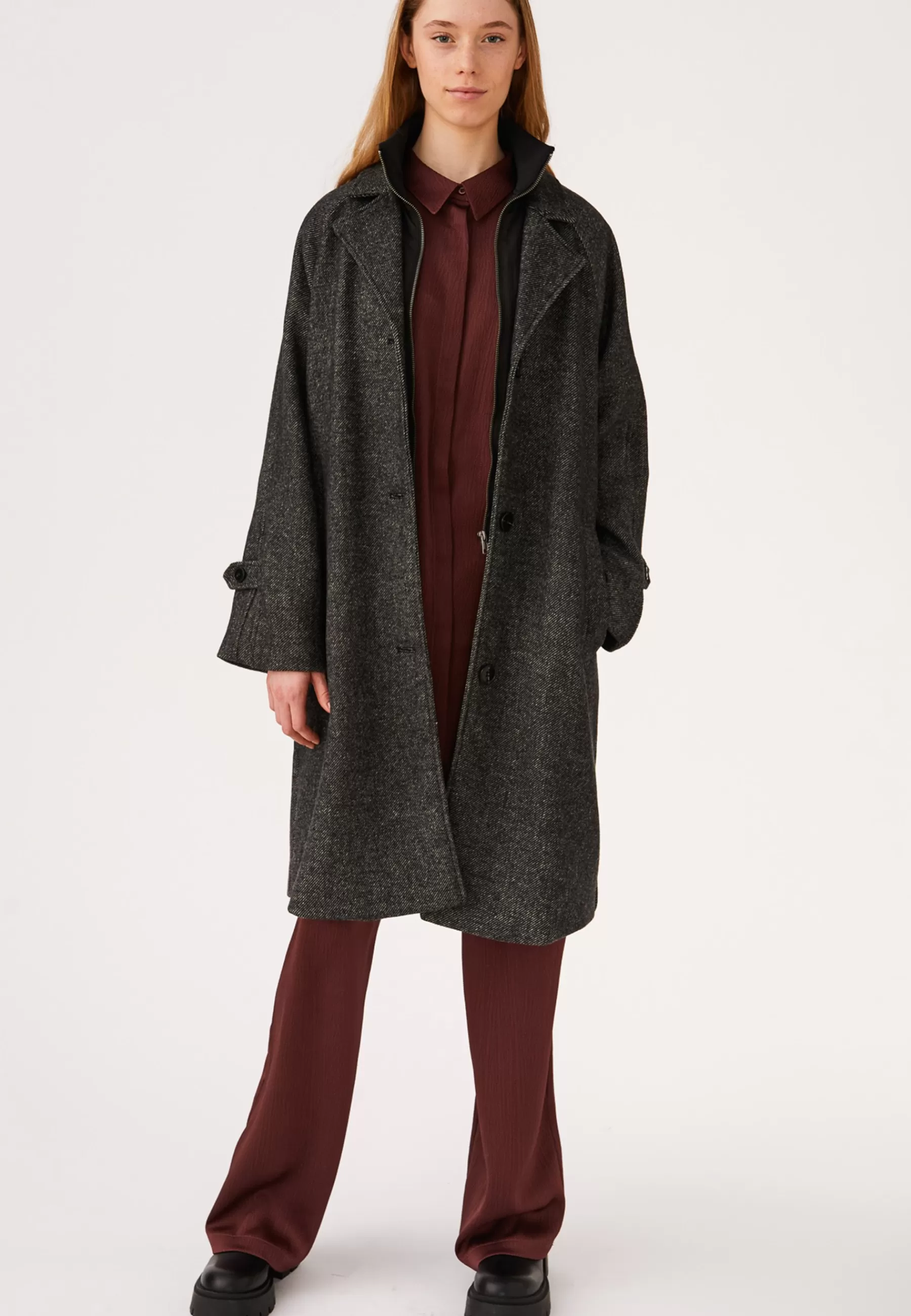 Soft Rebels Srmila - Mantel>Dames Wollen Jassen
