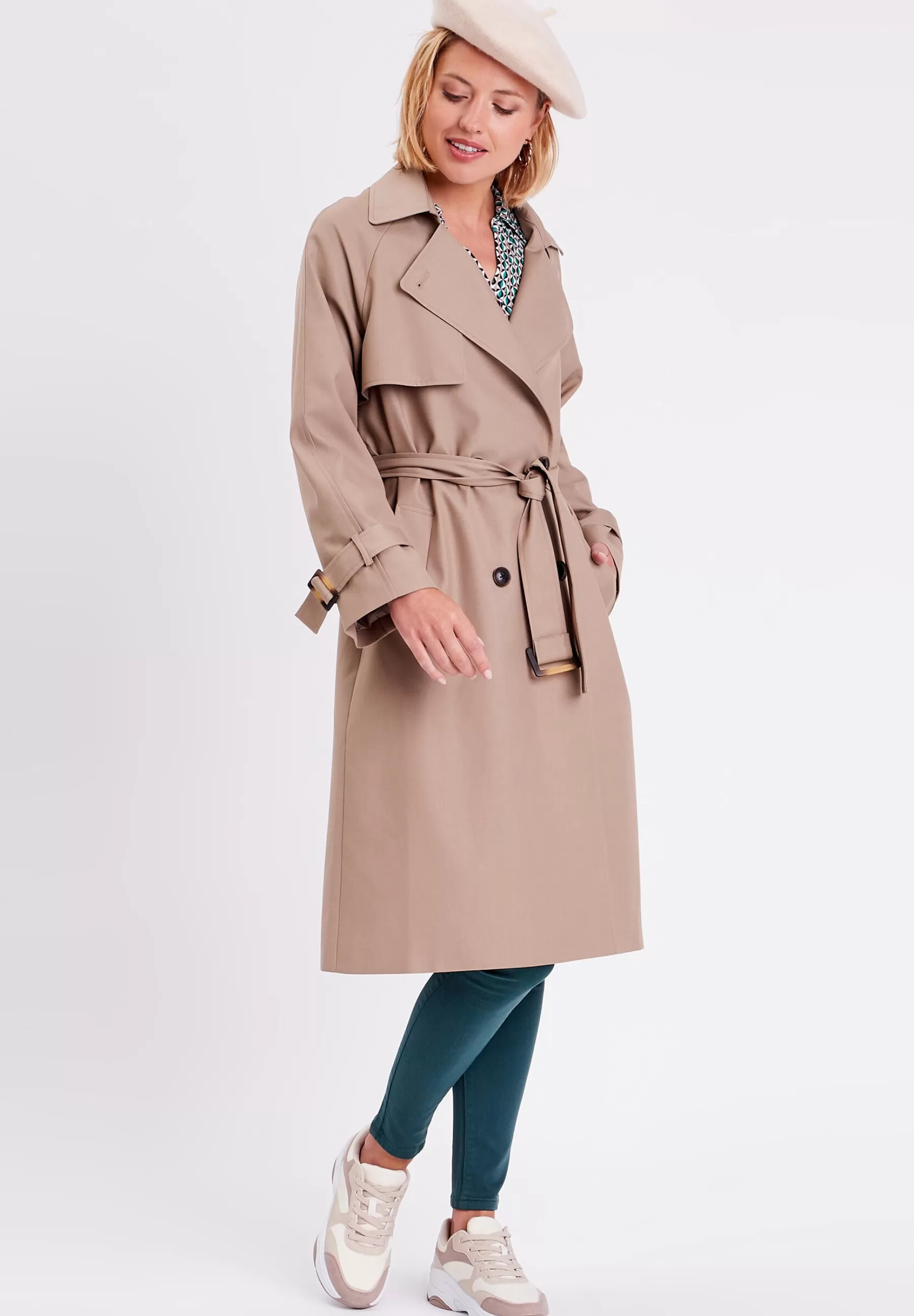 Dames Cache Cache Trenchcoats | Taillierter Mit Gurtel - Trenchcoat