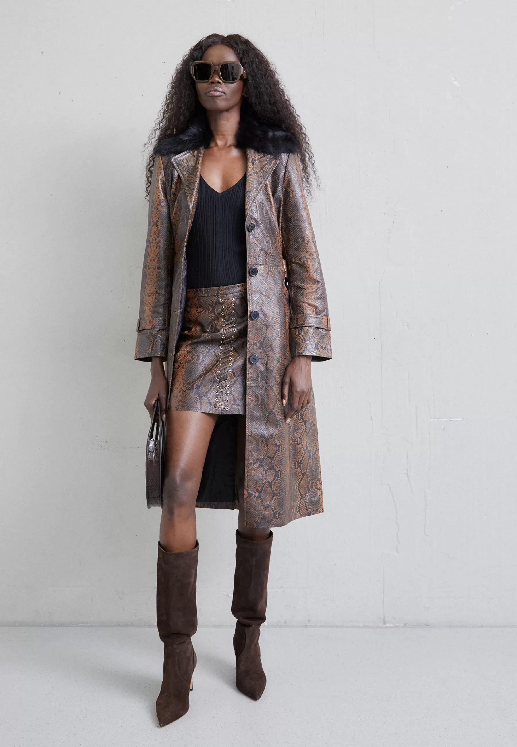 Dames STUDIO ID Trenchcoats | Trench With Toscana Shearling Collar - Trenchcoat