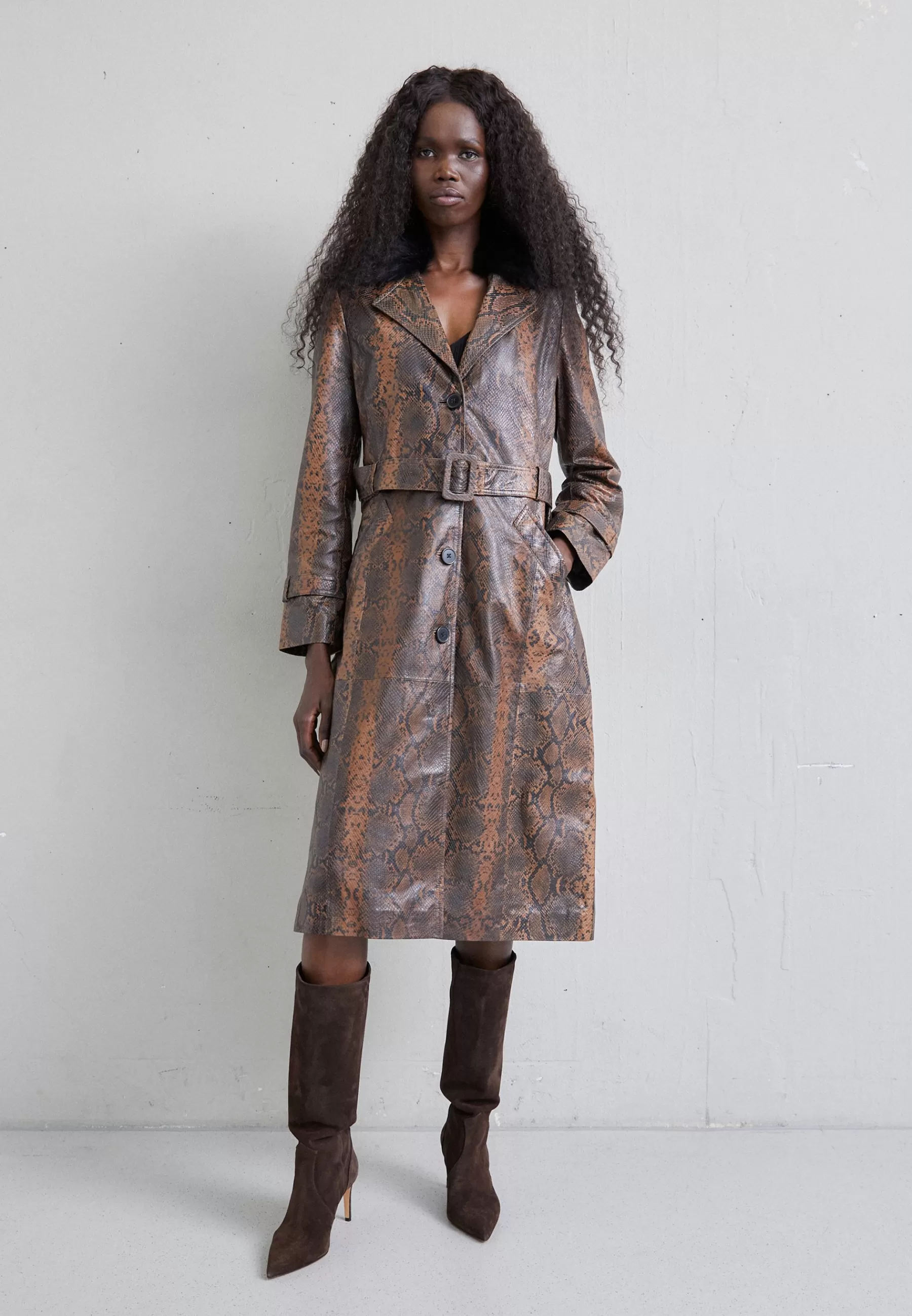 Dames STUDIO ID Trenchcoats | Trench With Toscana Shearling Collar - Trenchcoat