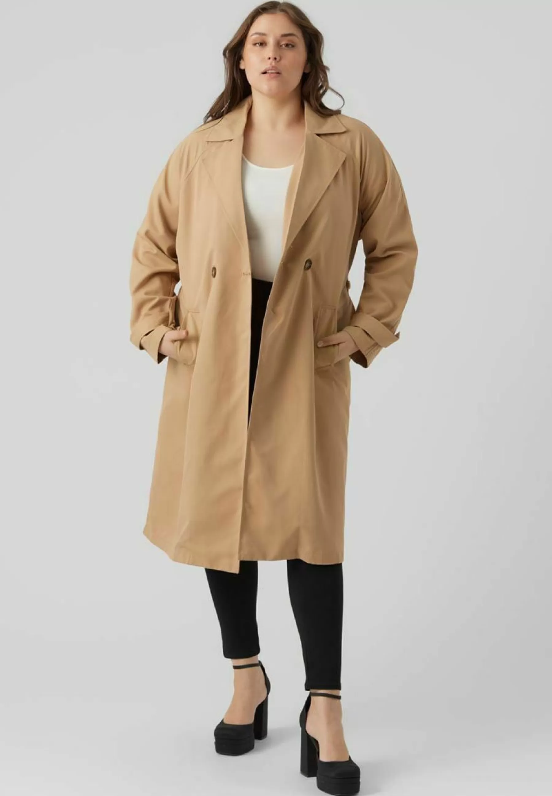 Dames Vero Moda Curve Trenchcoats | Trenchcoat