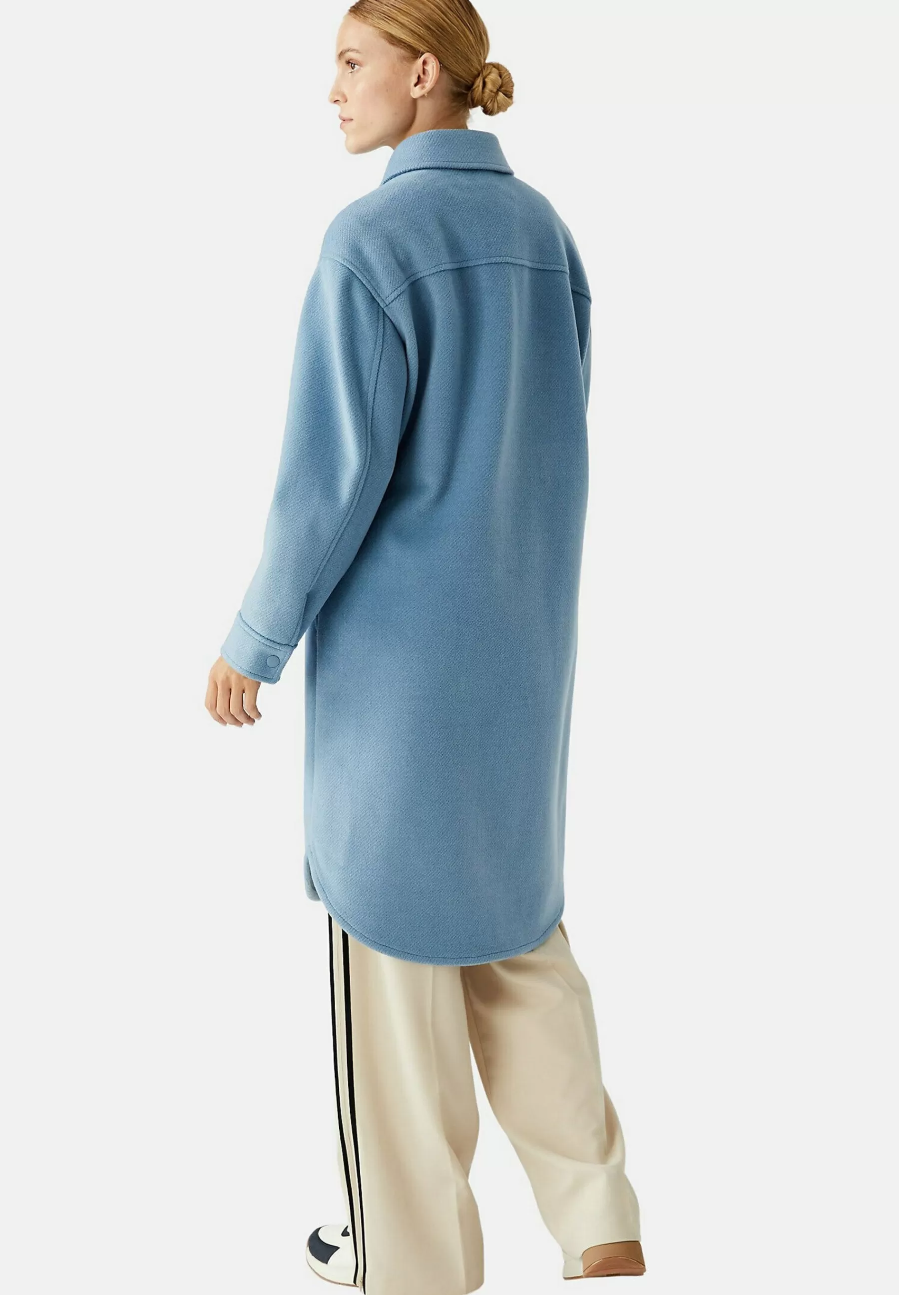 Marks & Spencer Twill Relaxed Collared Longline - Mantel>Dames Wollen Jassen