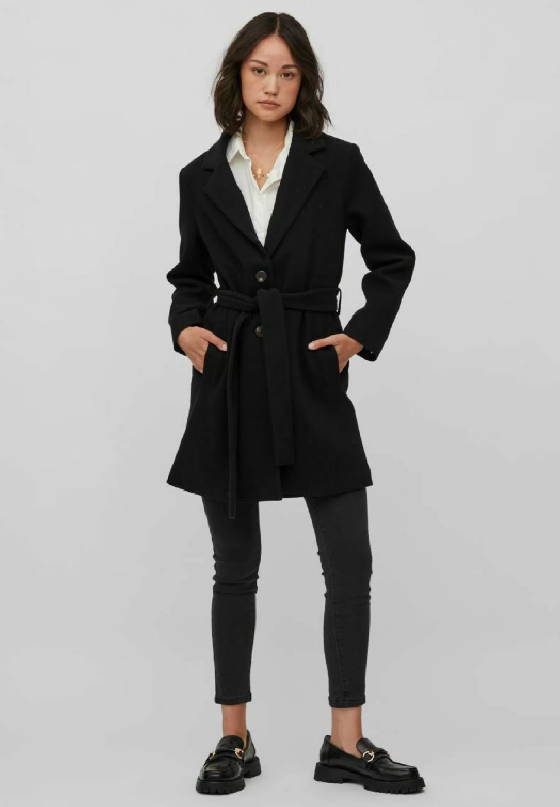 VILA Petite Vimetil Faux Collar Ka Ptt - Mantel>Dames Wollen Jassen
