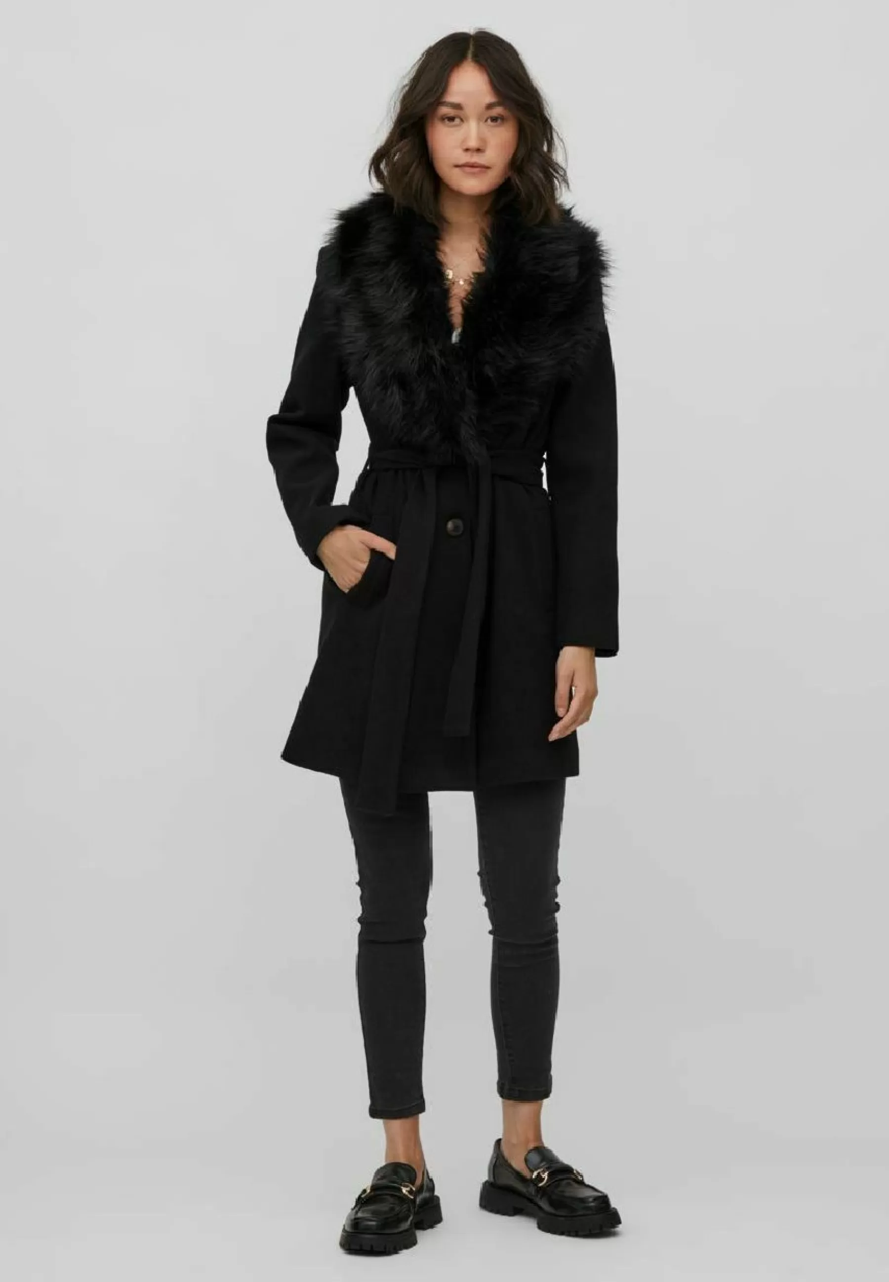 VILA Petite Vimetil Faux Collar Ka Ptt - Mantel>Dames Wollen Jassen