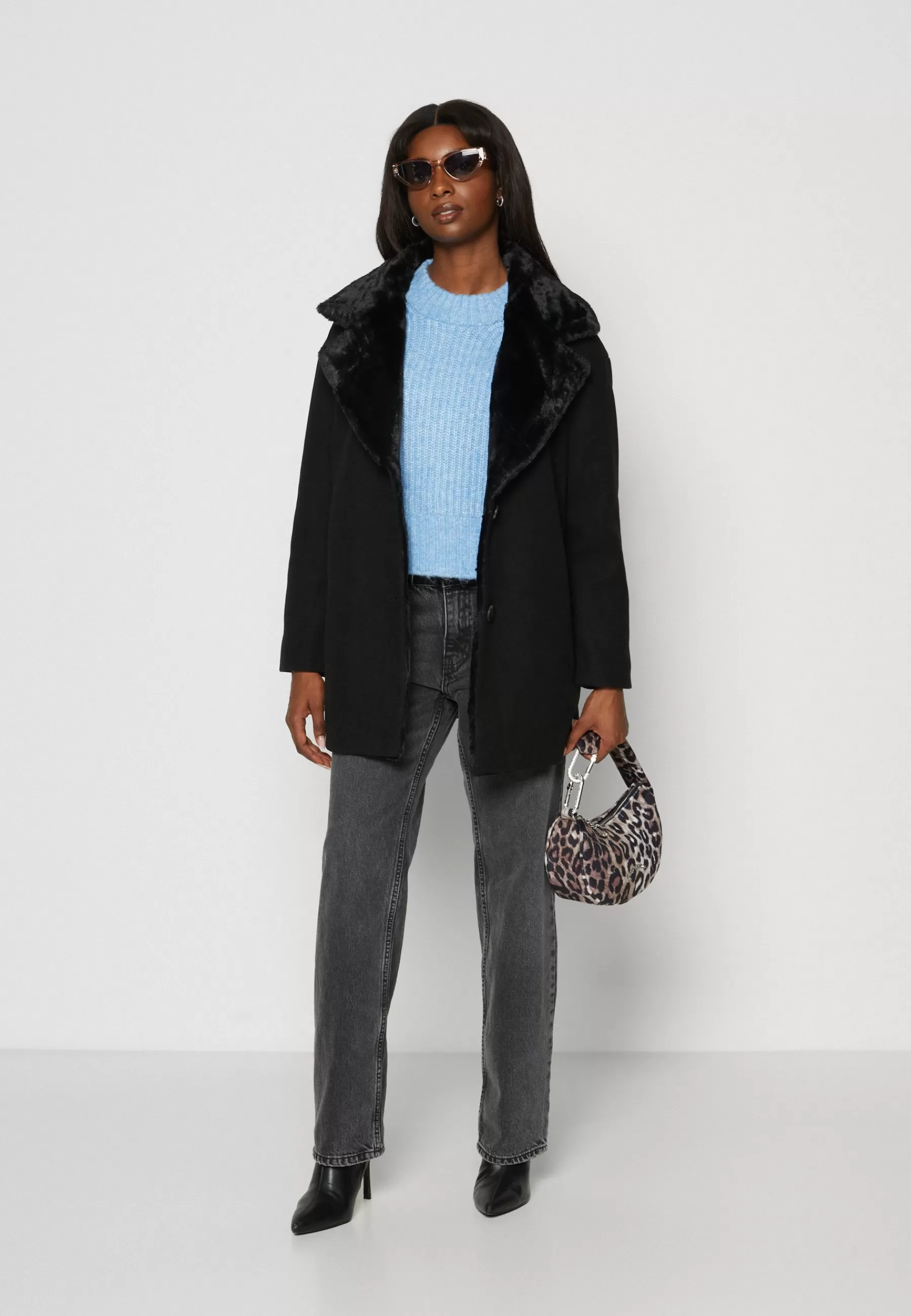 VILA Petite Vimetil Midi Coat - Halflange Jas>Dames Wollen Jassen