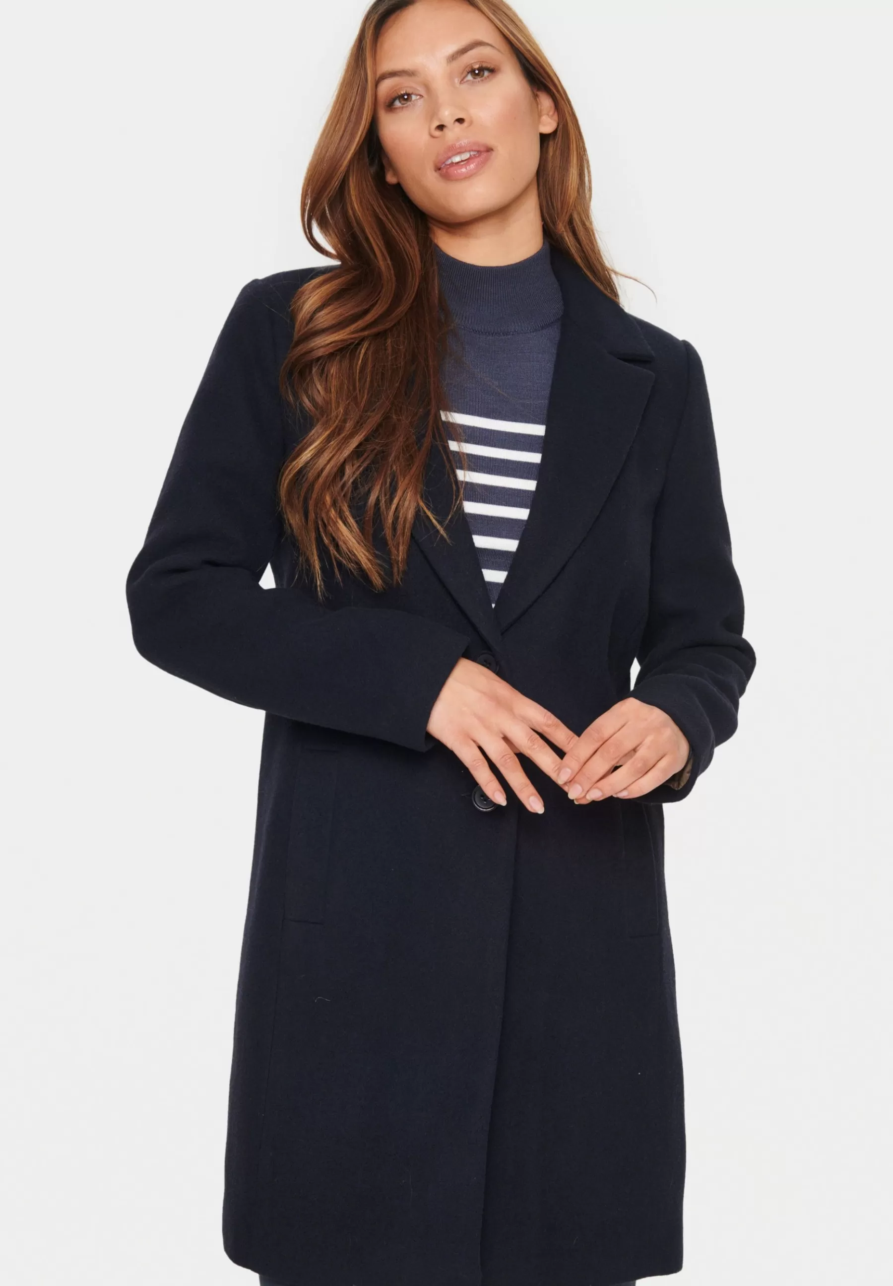 Saint Tropez Viviansz Outerwear - Mantel>Dames Wollen Jassen