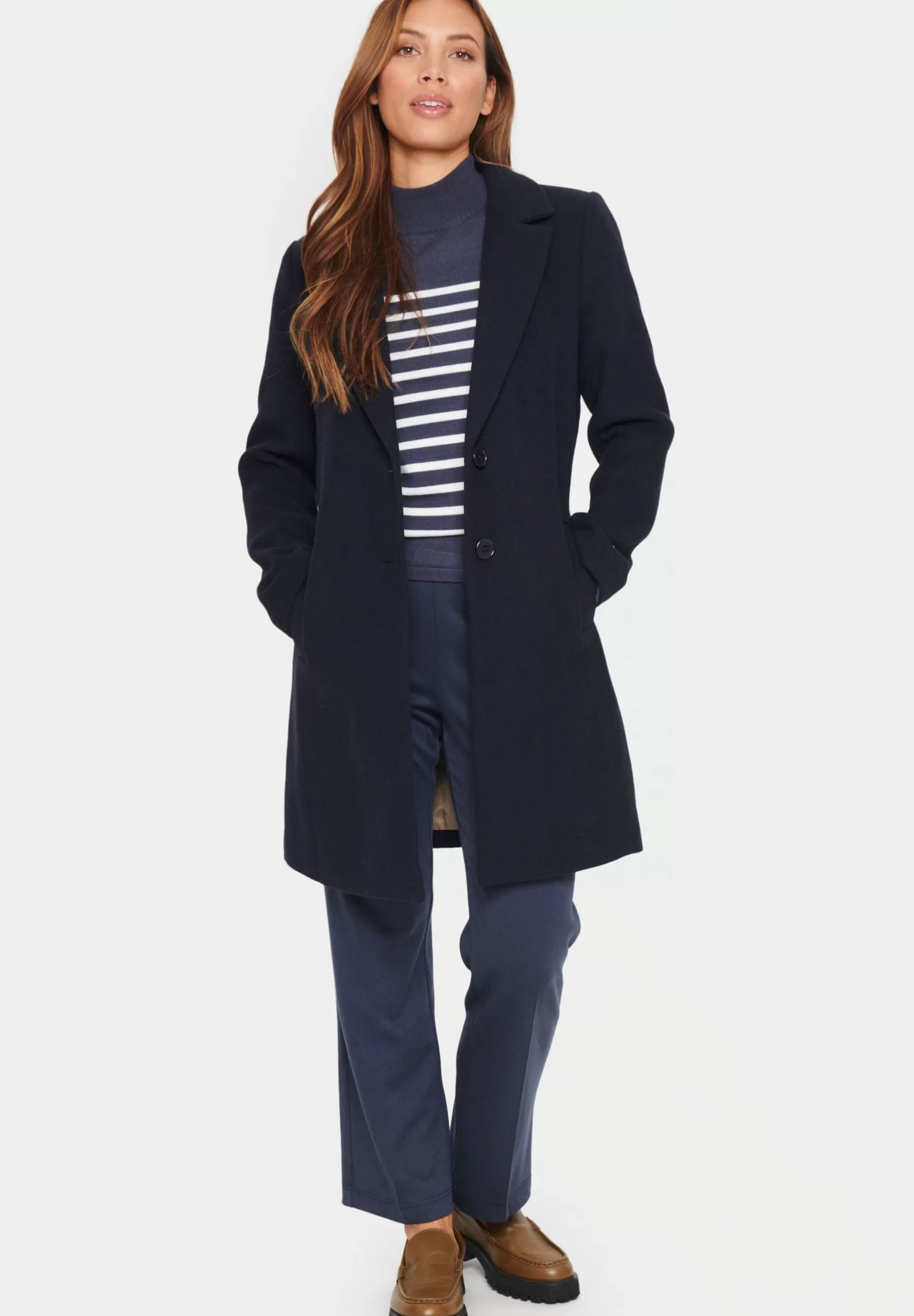 Saint Tropez Viviansz Outerwear - Mantel>Dames Wollen Jassen