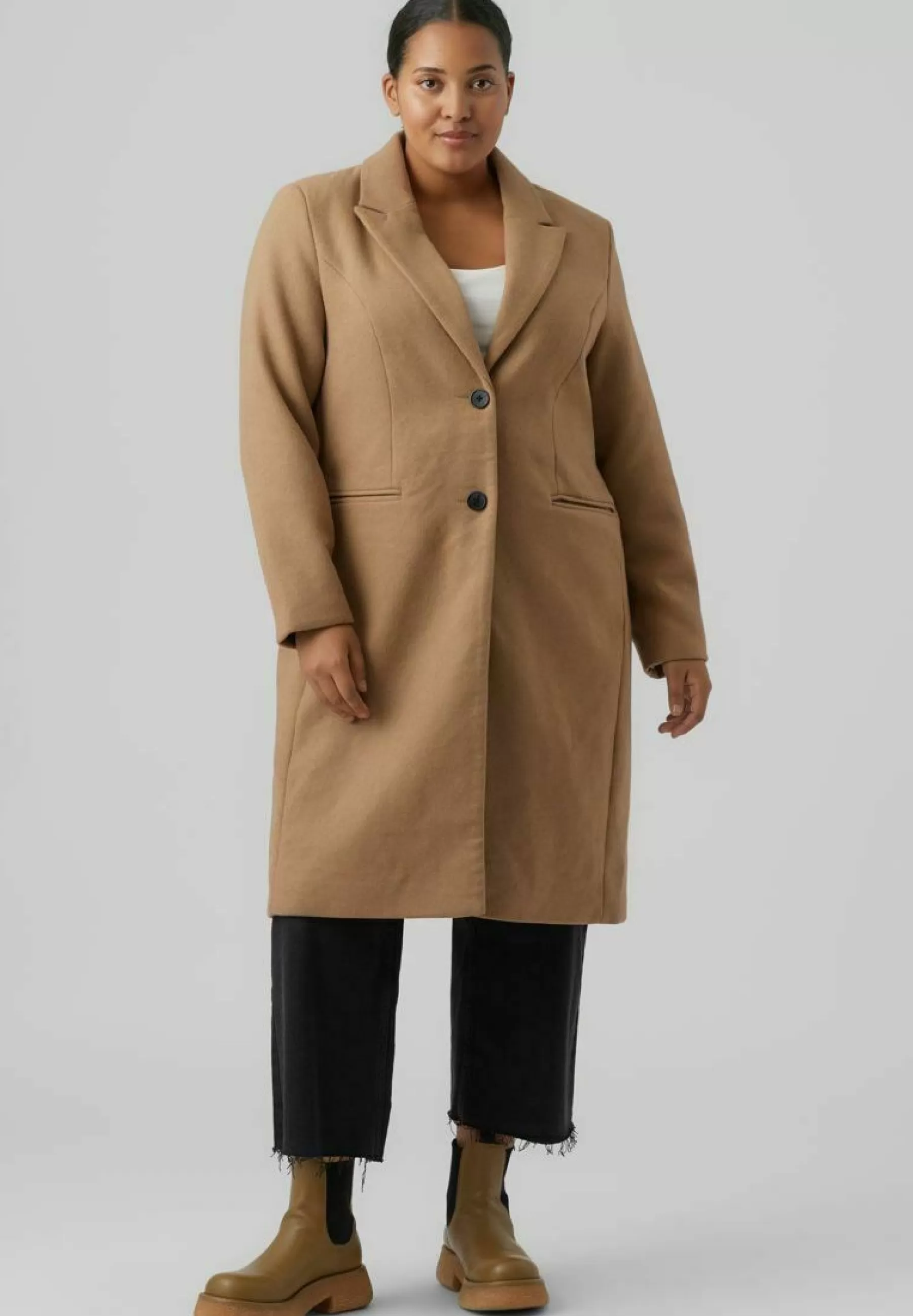 Vero Moda Curve Vmblaza Long Curve - Mantel>Dames Wollen Jassen