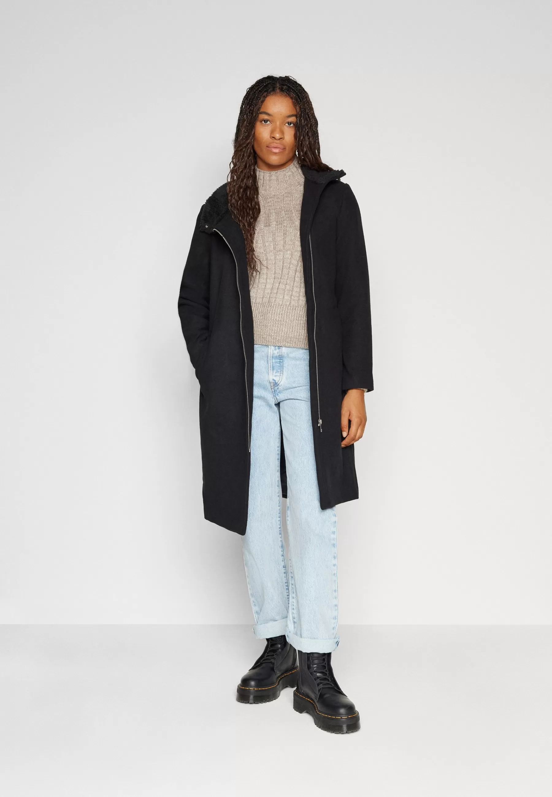 Vero Moda Vmdenverfebe Long Coat - Mantel>Dames Wollen Jassen