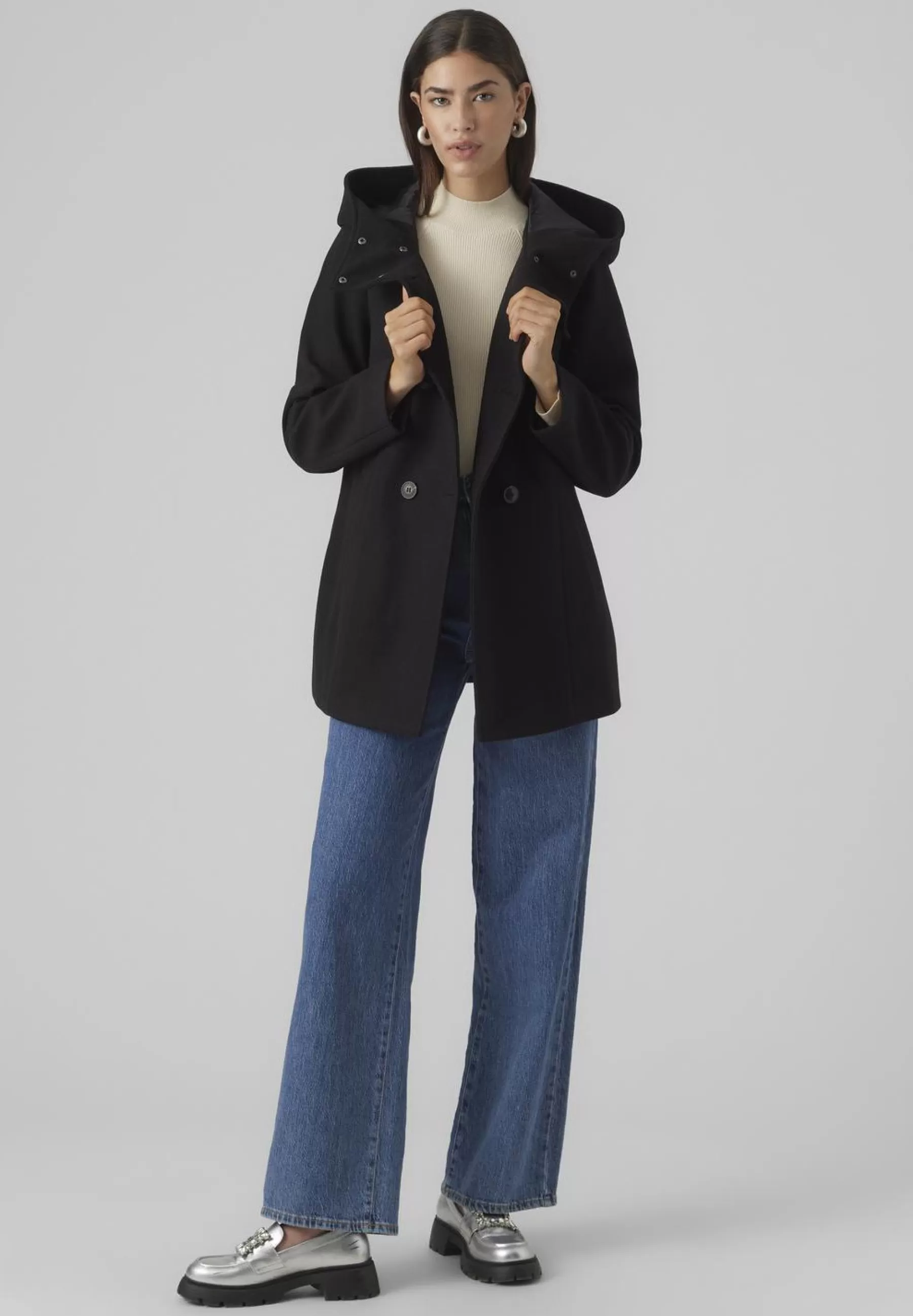 Vero Moda Vmfortune Shila Jacket - Mantel>Dames Wollen Jassen