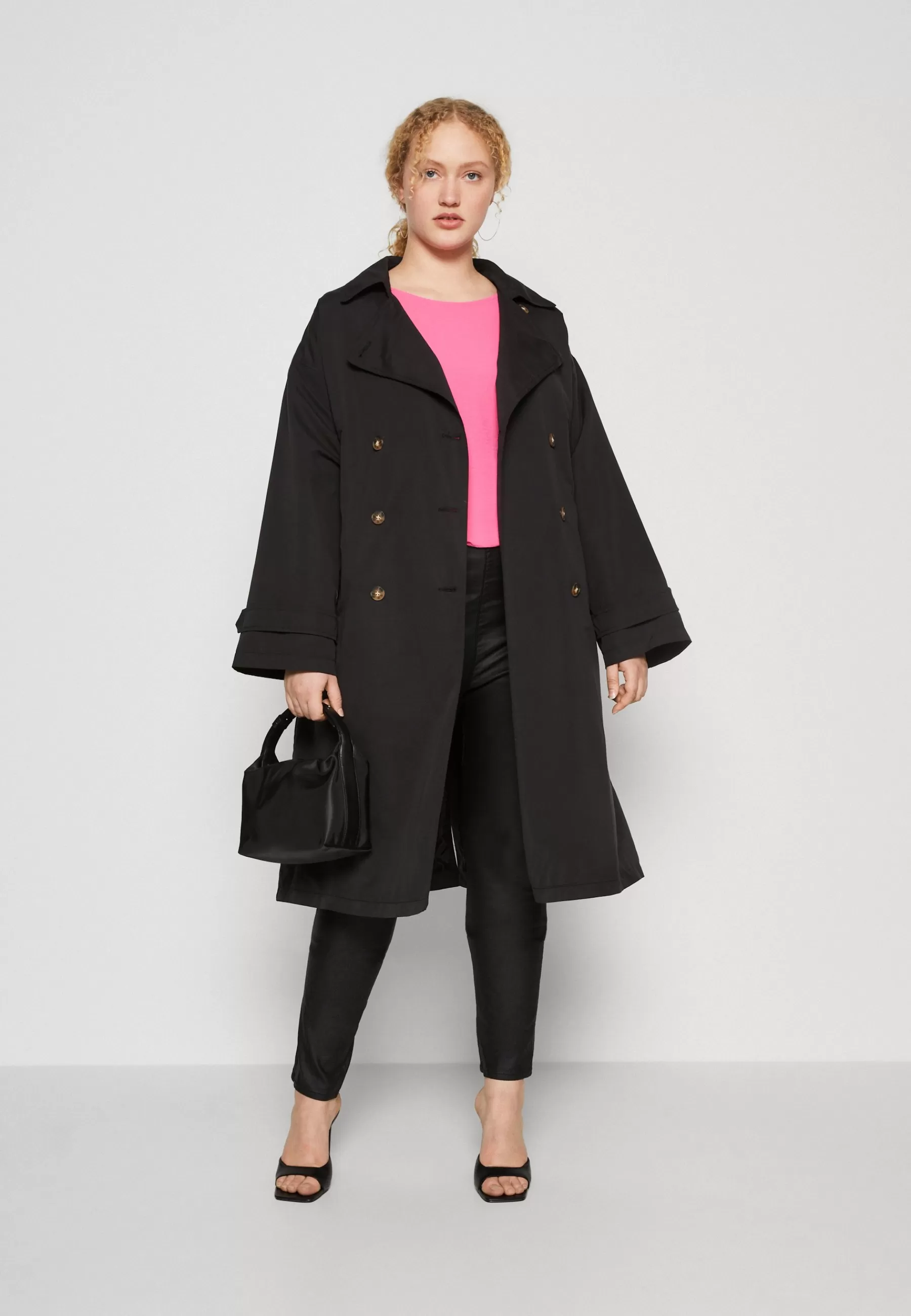 Dames Vero Moda Curve Trenchcoats | Vmpernillemie Long - Trenchcoat