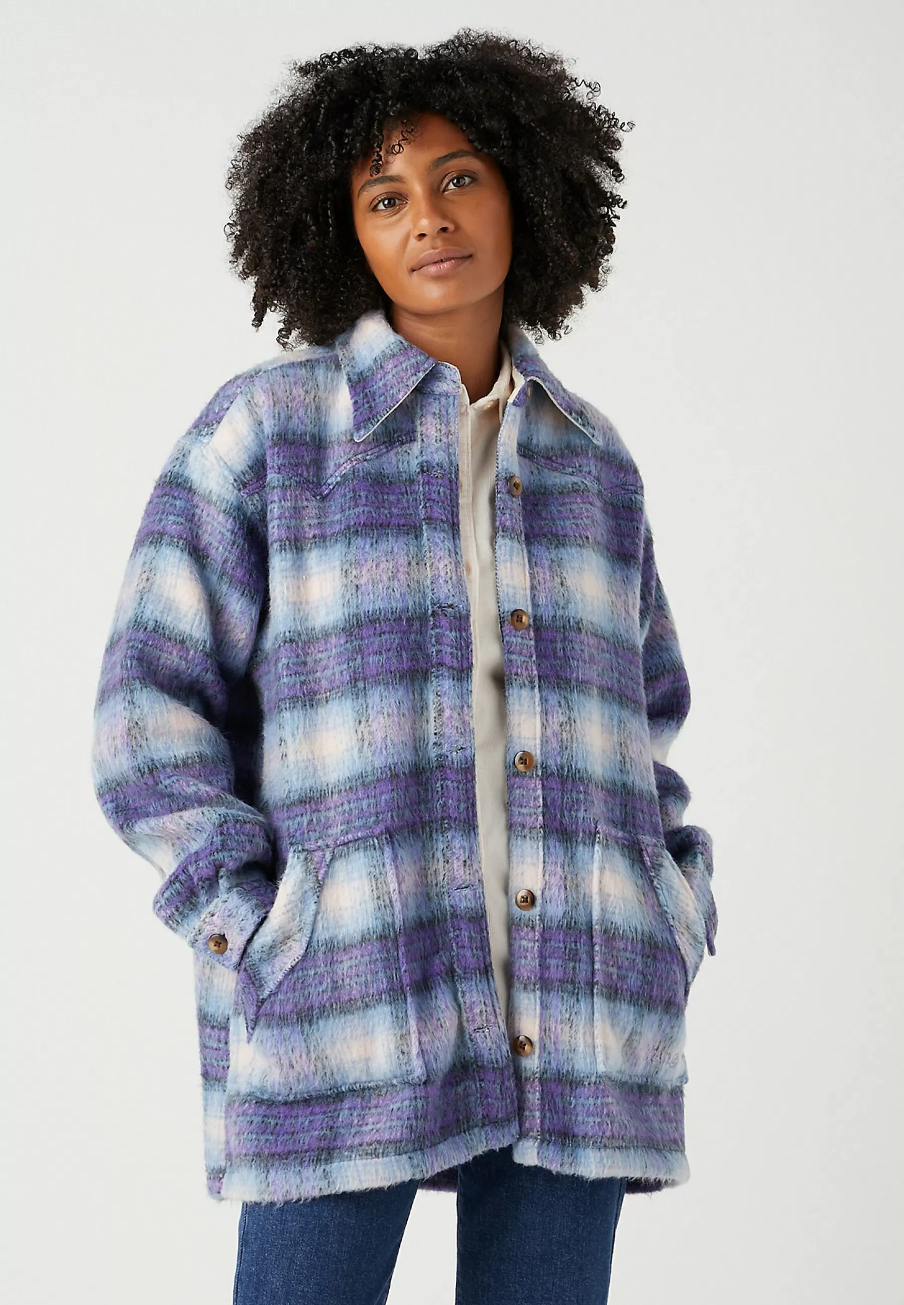 Wrangler Western - Mantel>Dames Wollen Jassen