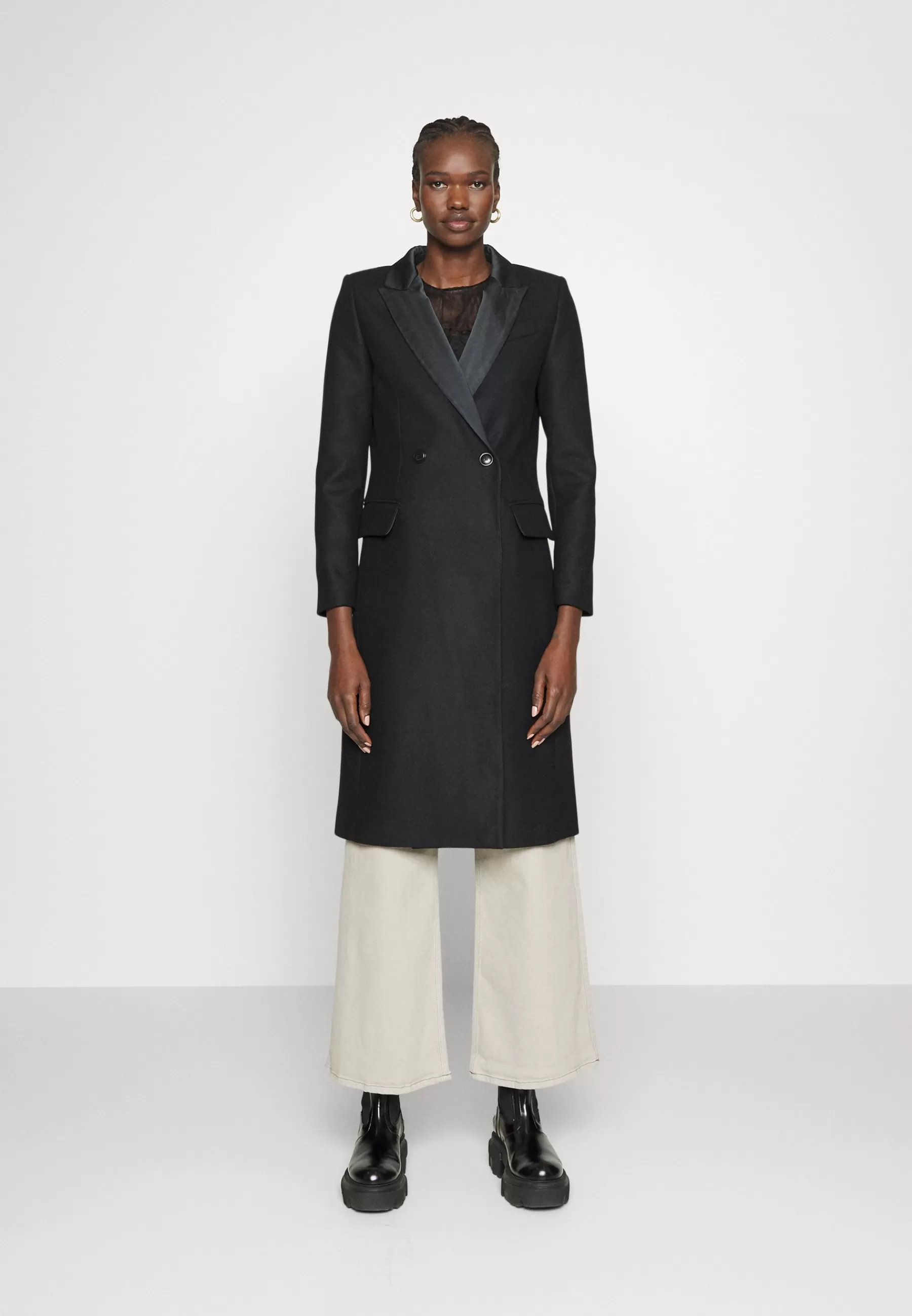 TWINSET Woven Coat - Mantel>Dames Wollen Jassen