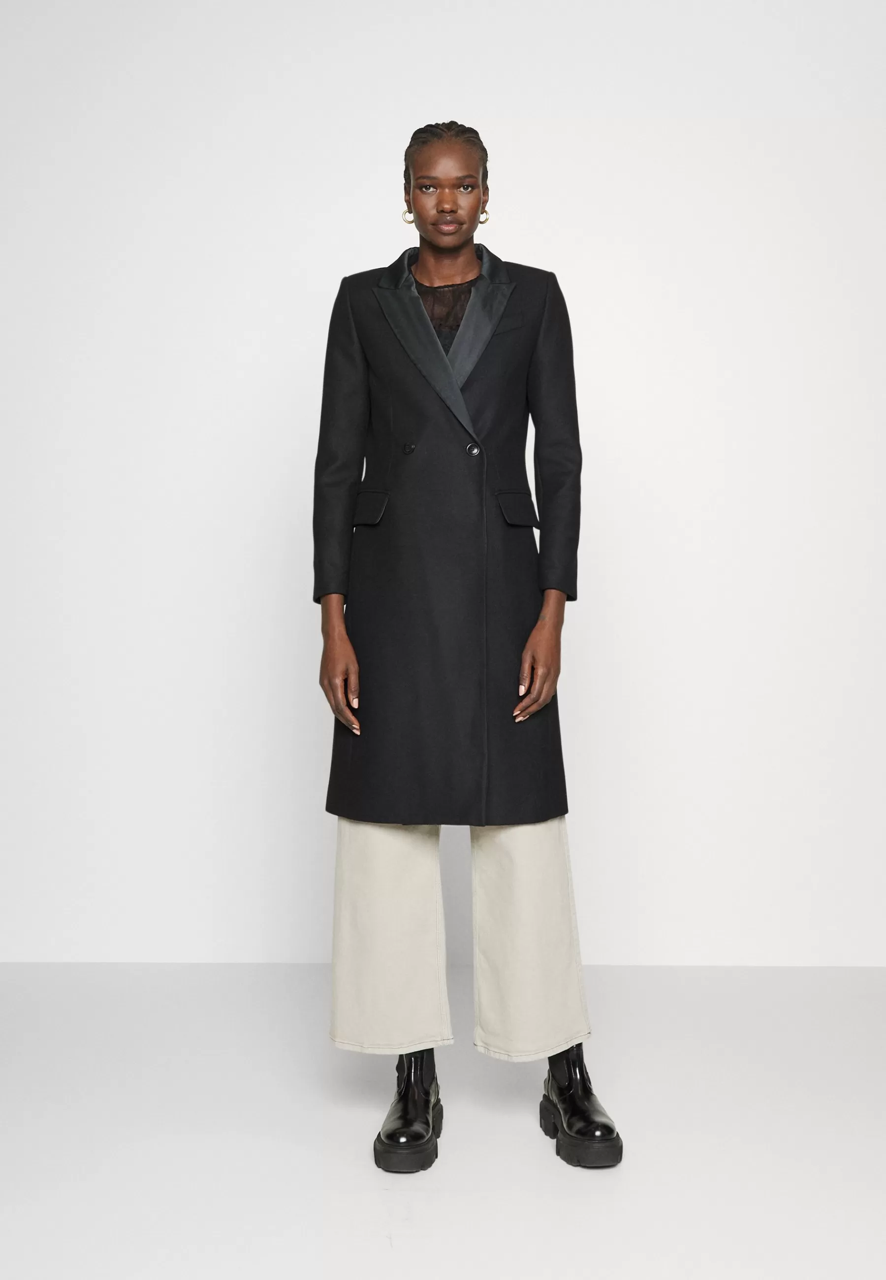 TWINSET Woven Coat - Mantel>Dames Wollen Jassen