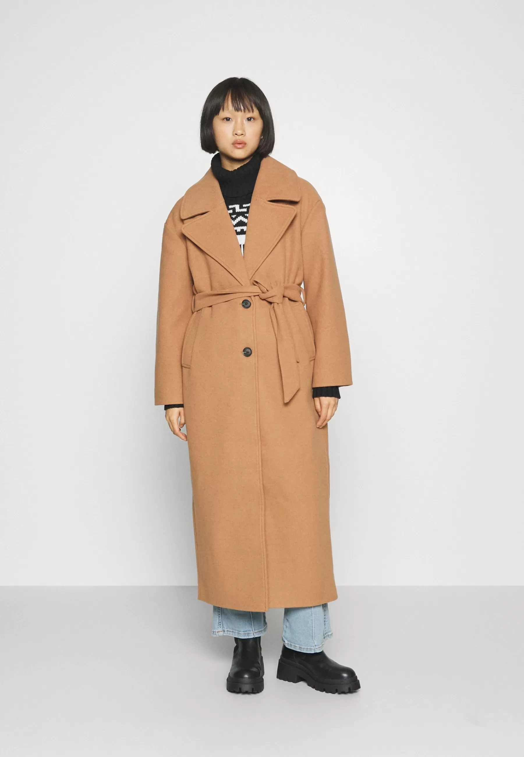 YAS Petite Yasemma Long Button - Mantel>Dames Wollen Jassen