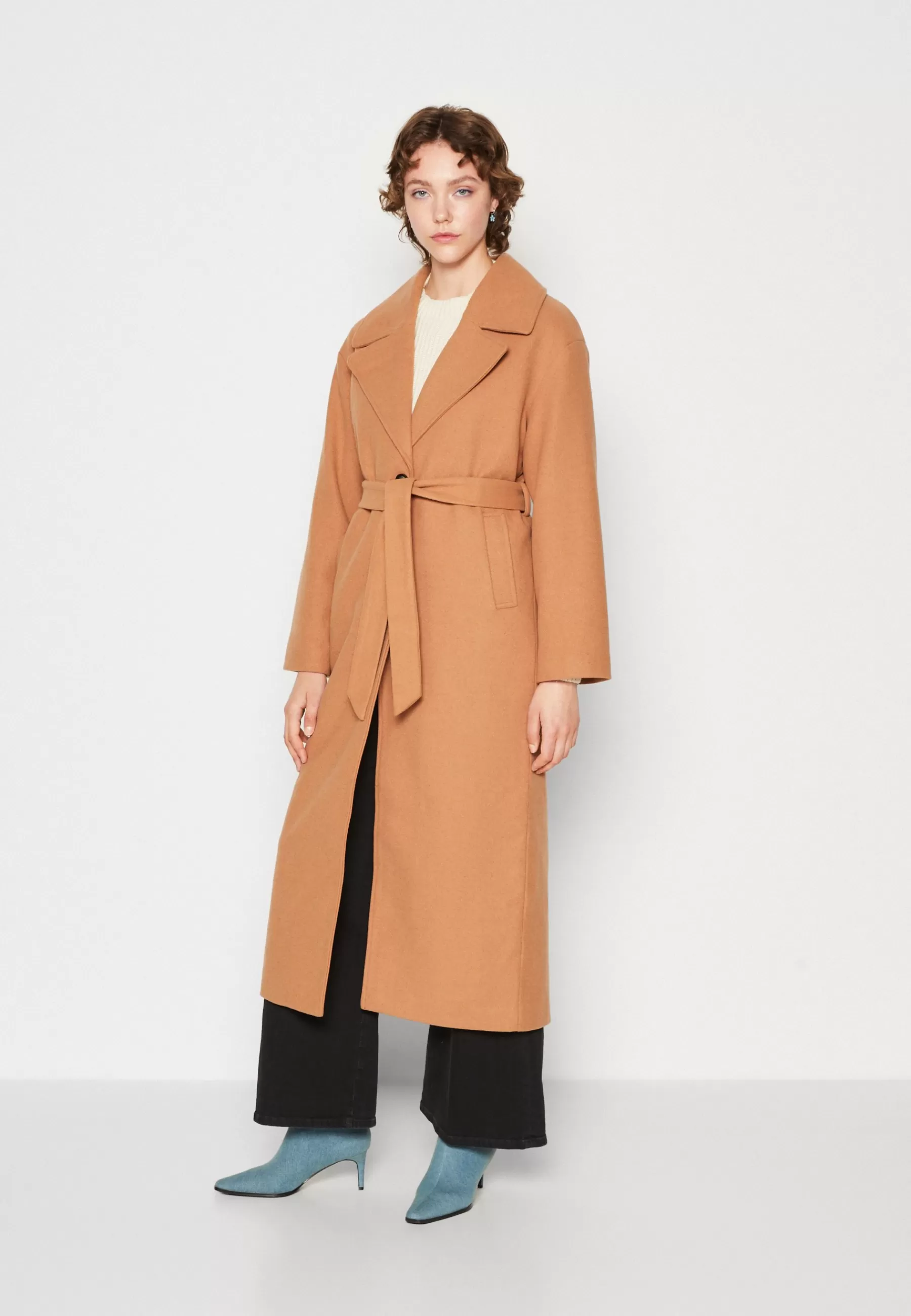 YAS emma Long Button Coat - Mantel>Dames Wollen Jassen