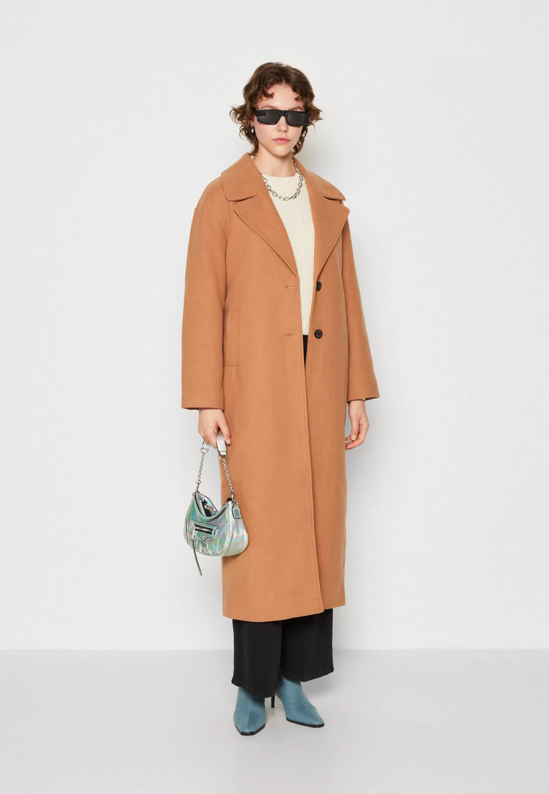 YAS emma Long Button Coat - Mantel>Dames Wollen Jassen