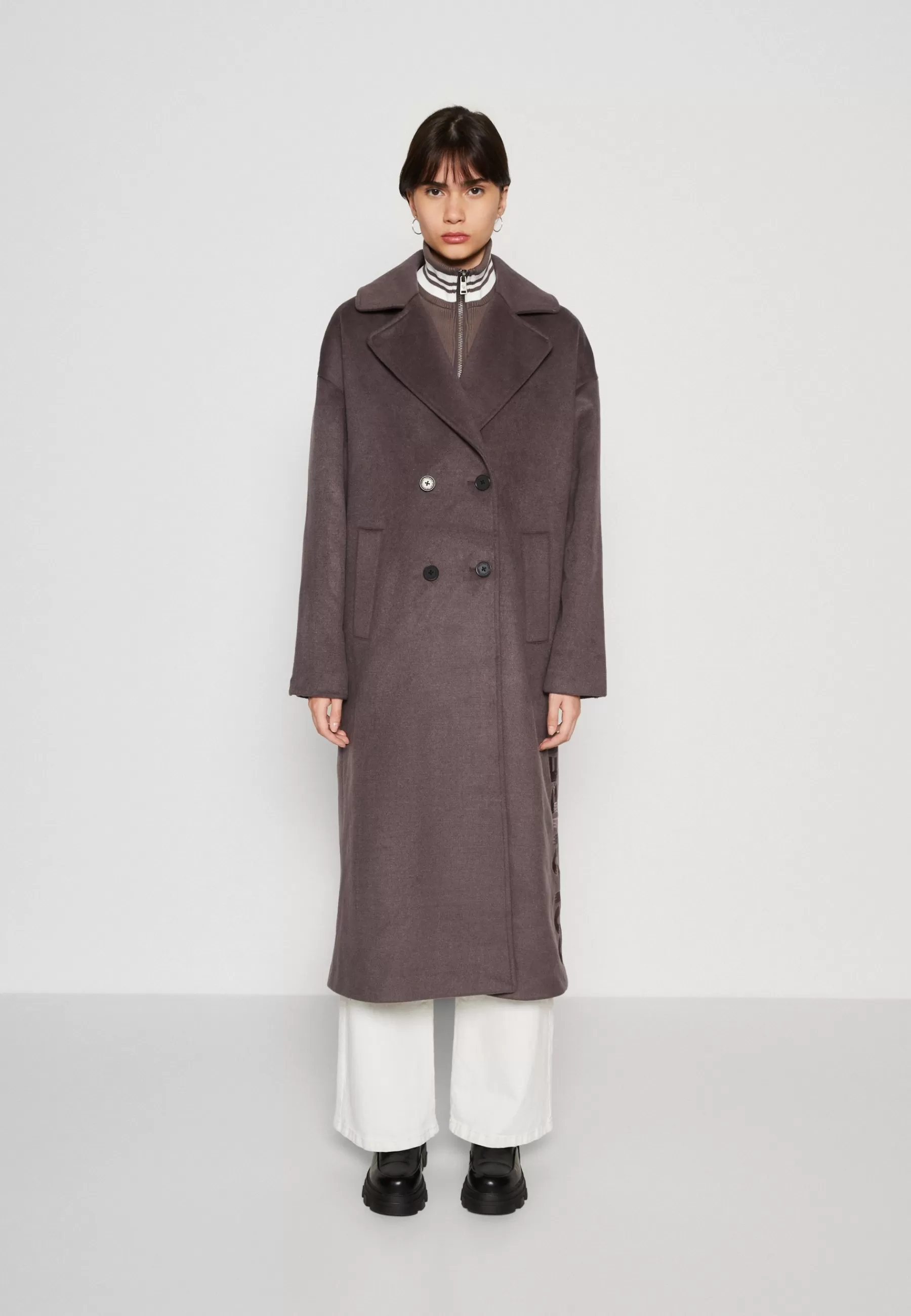 Colourful Rebel Zania Collar Coat - Mantel>Dames Wollen Jassen