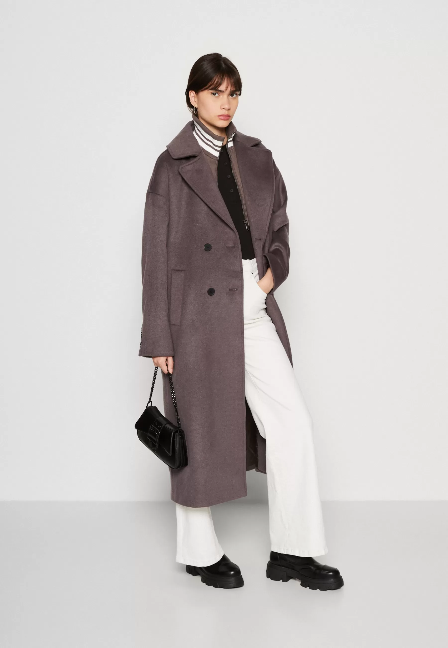 Colourful Rebel Zania Collar Coat - Mantel>Dames Wollen Jassen